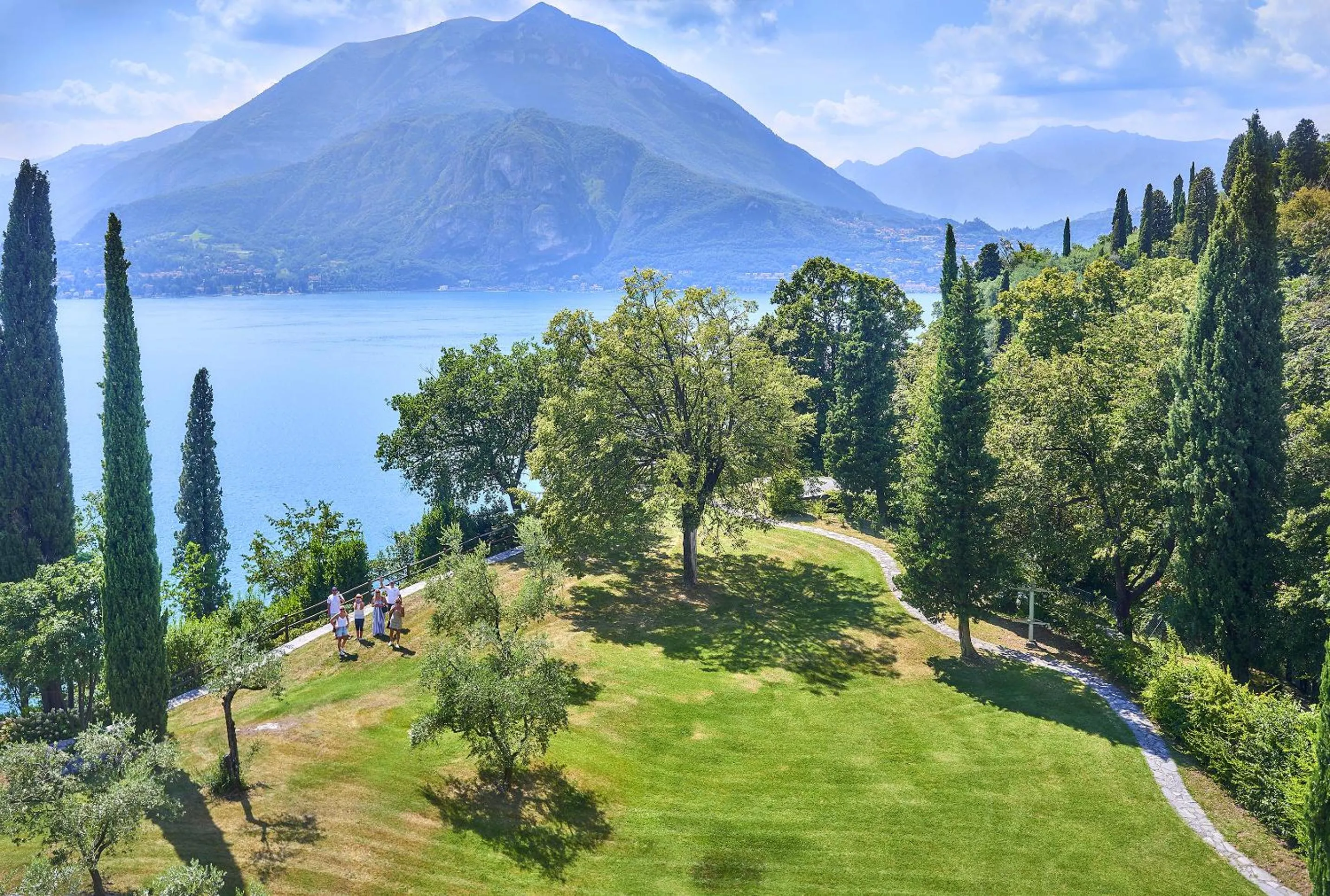 Garden in Castello di Vezio in the Village