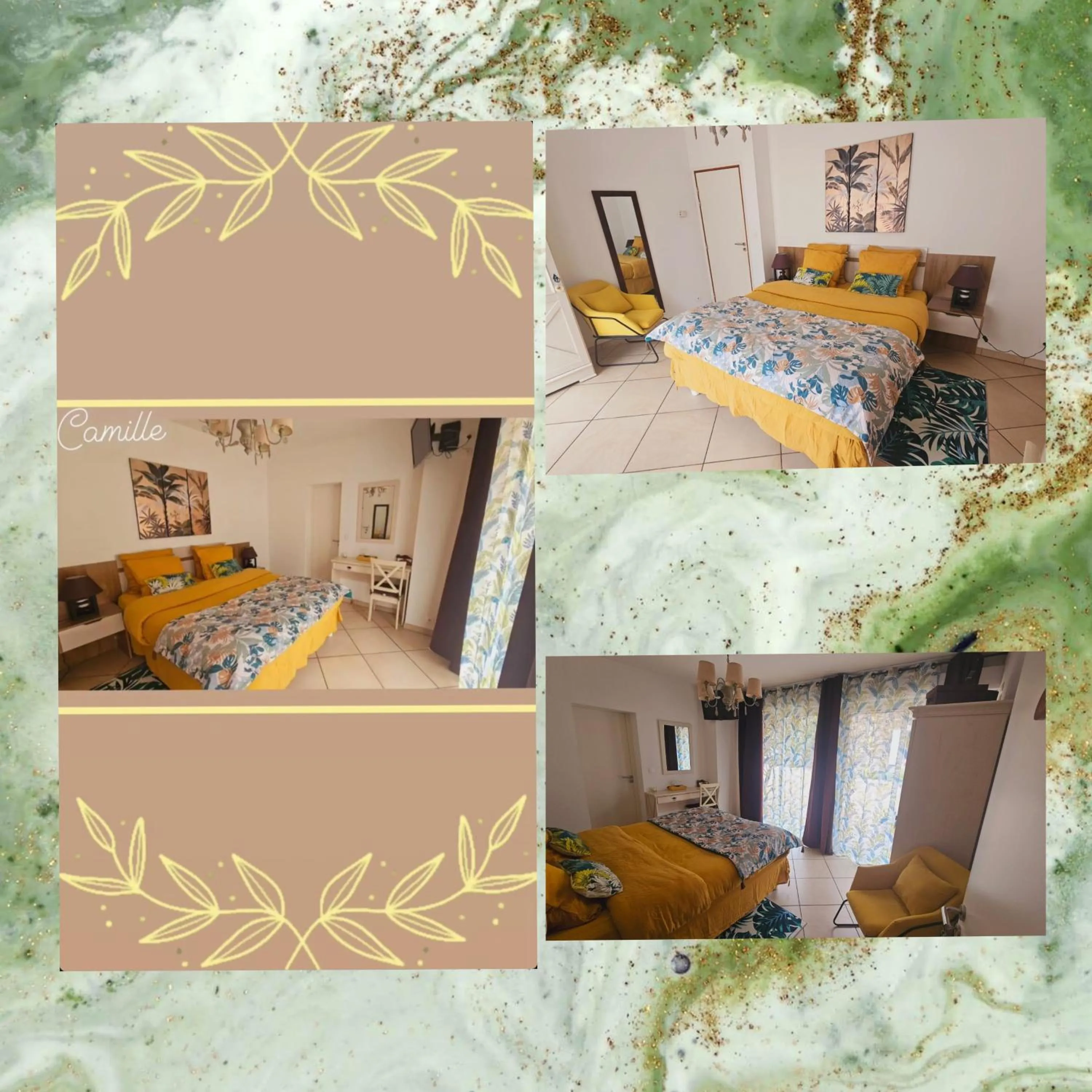 Bed in Chambres d'hôtes des Ducs Ô Calme de Nevers