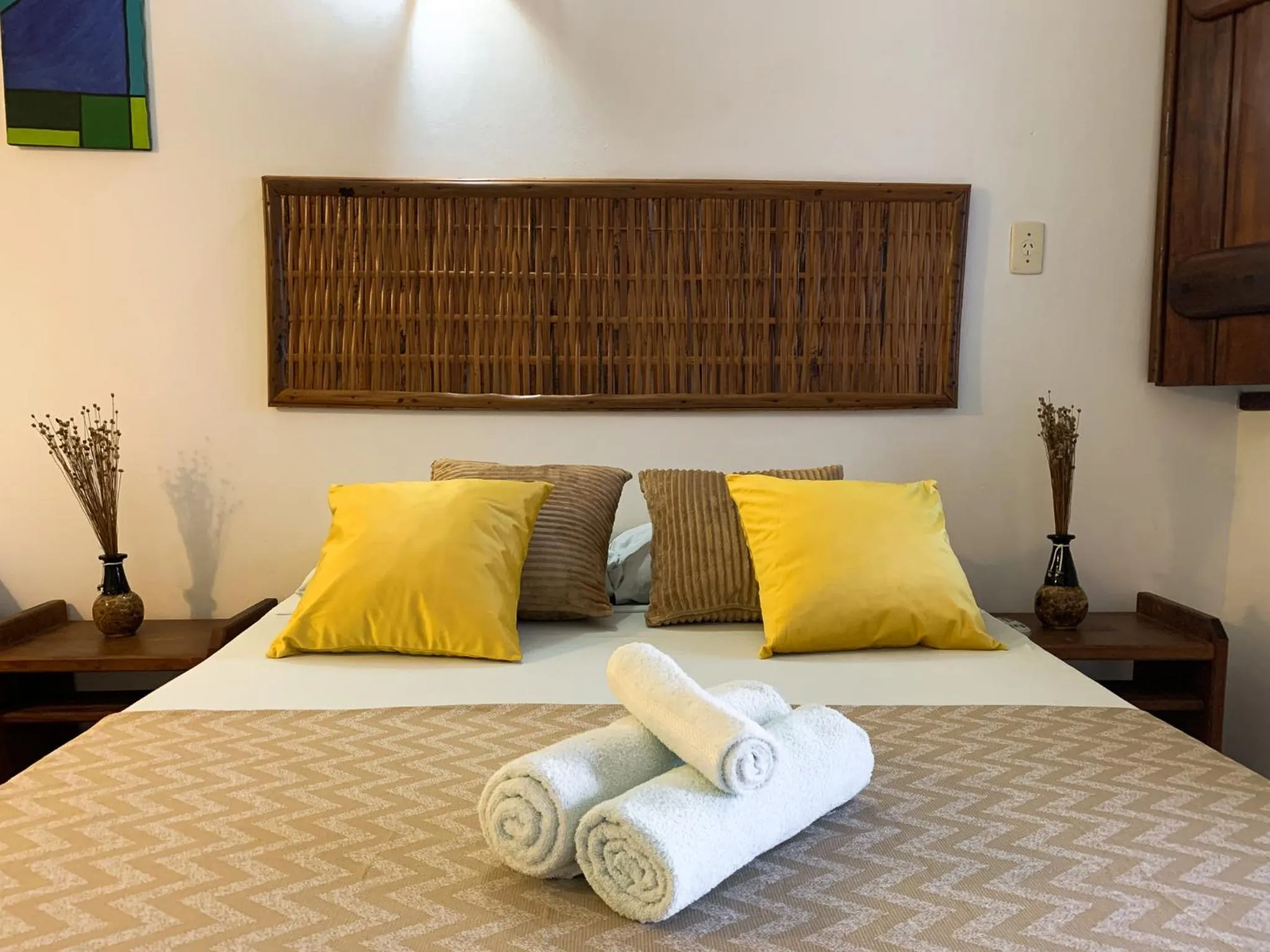 Bed in Pousada Lanai