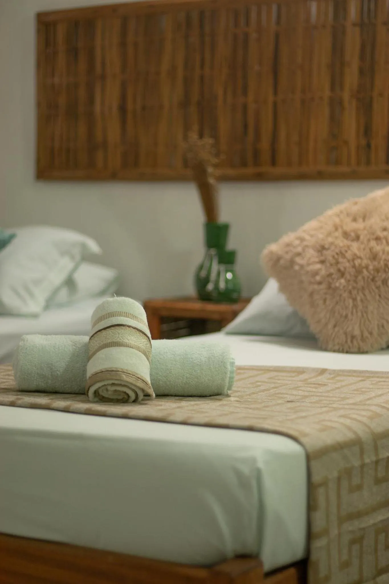 Bed in Pousada Lanai