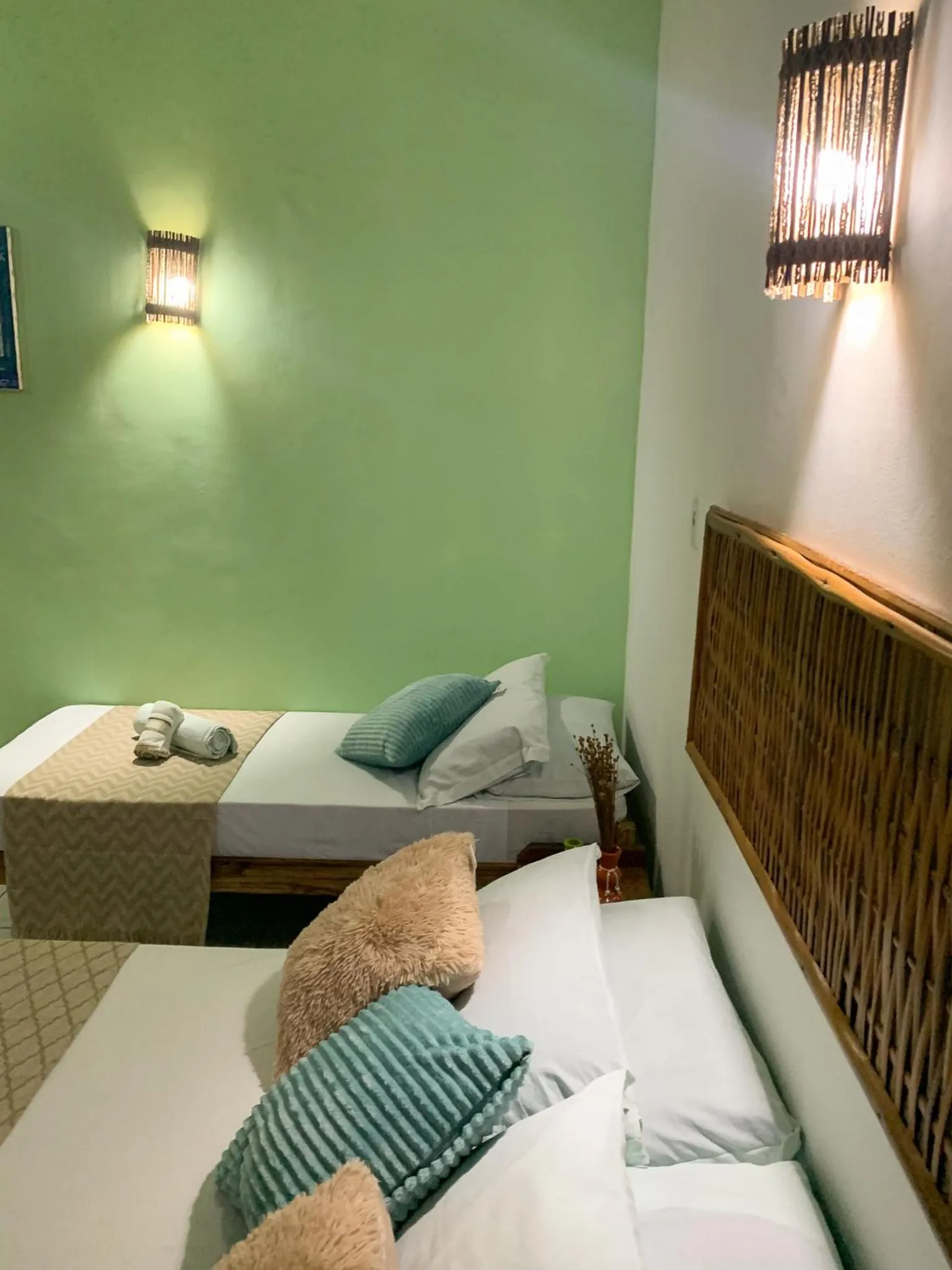 Bed in Pousada Lanai