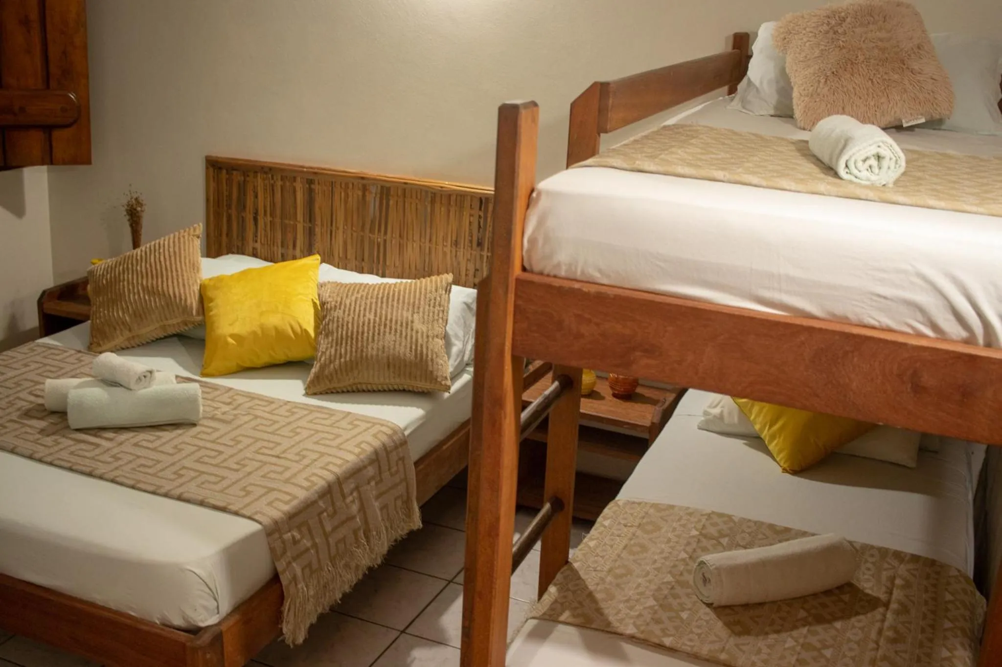 Bed in Pousada Lanai