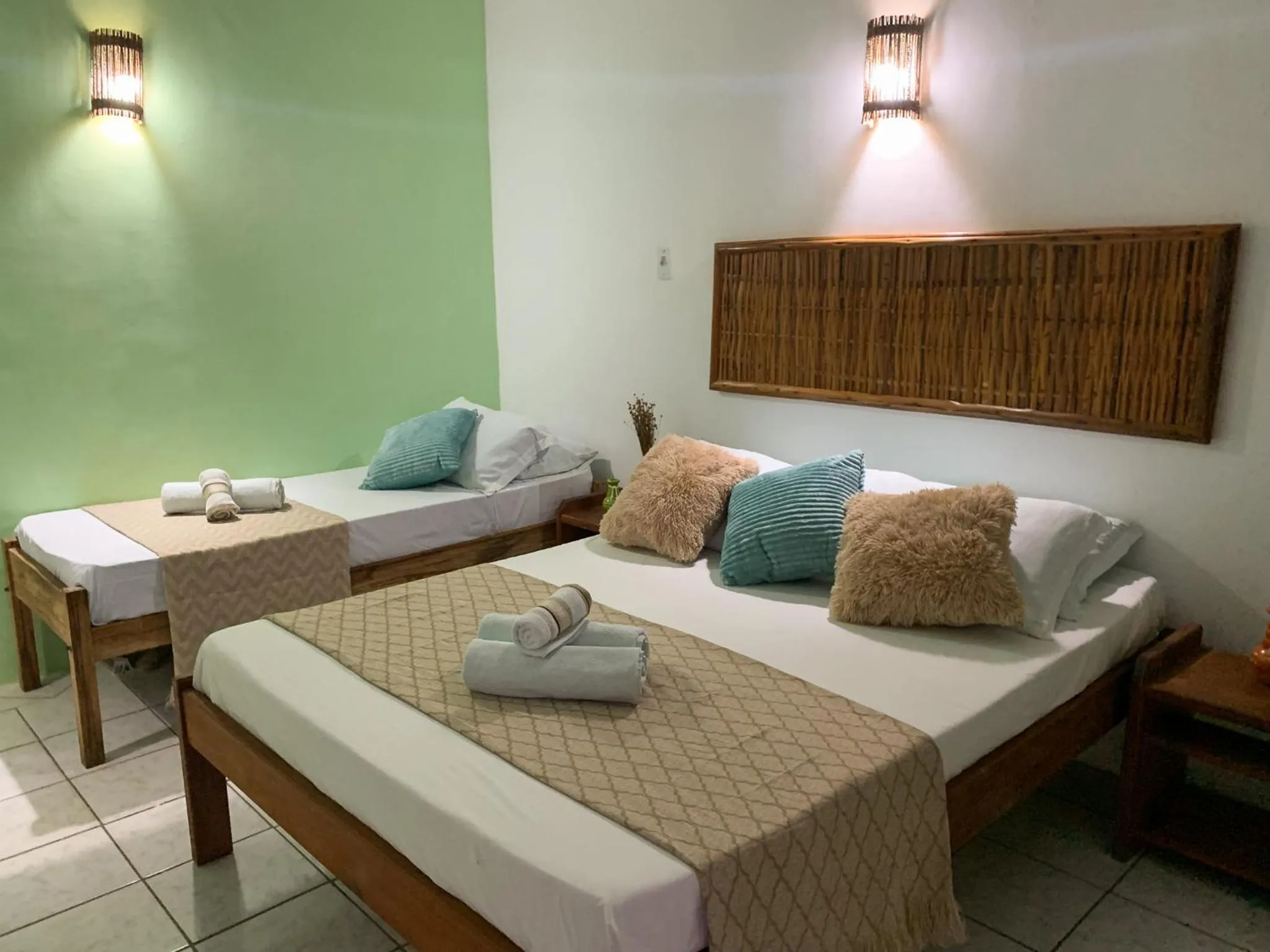 Bed in Pousada Lanai