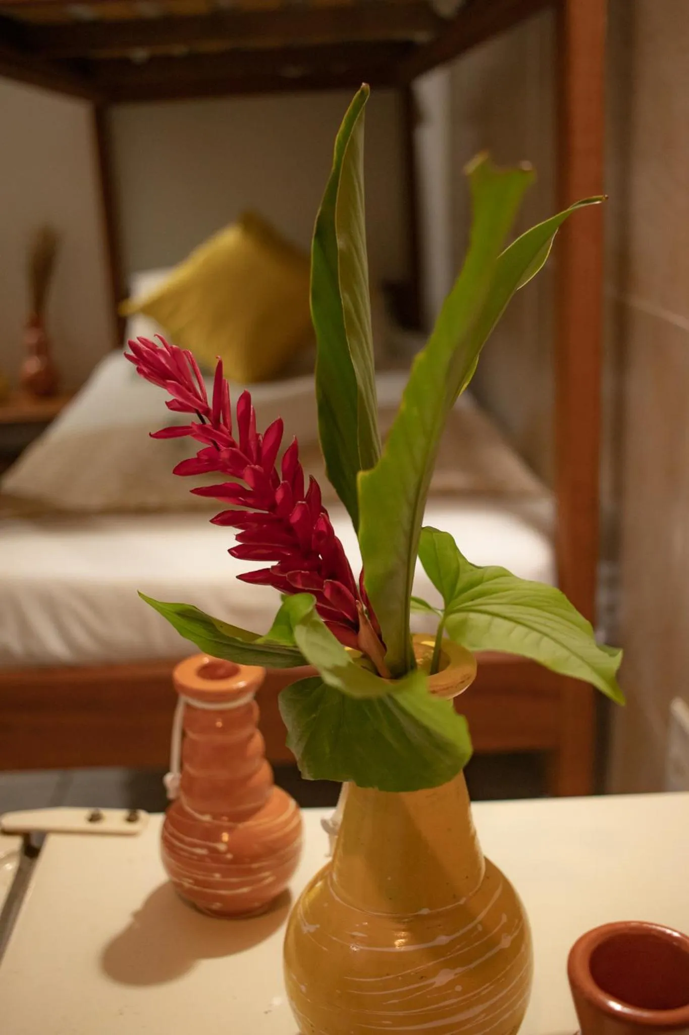 Decorative detail, Bed in Pousada Lanai