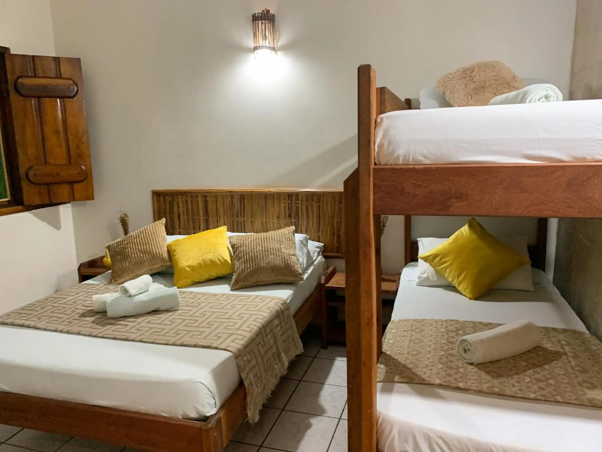 Bed in Pousada Lanai