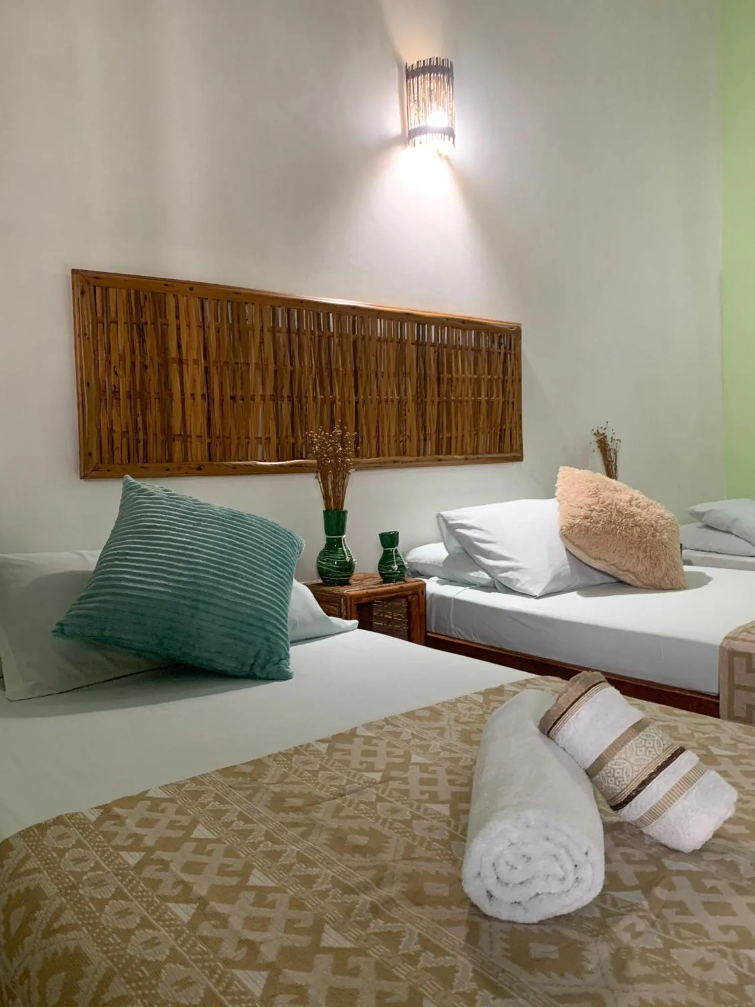 Bed in Pousada Lanai