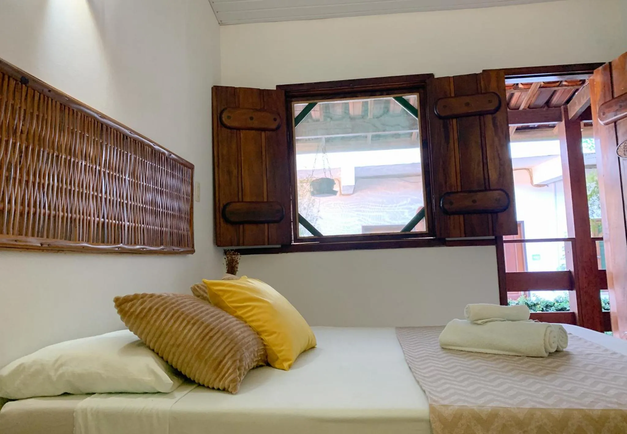 Bed in Pousada Lanai