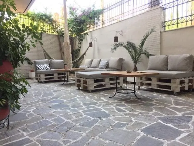 Seating area in Calypso Beach Hotel