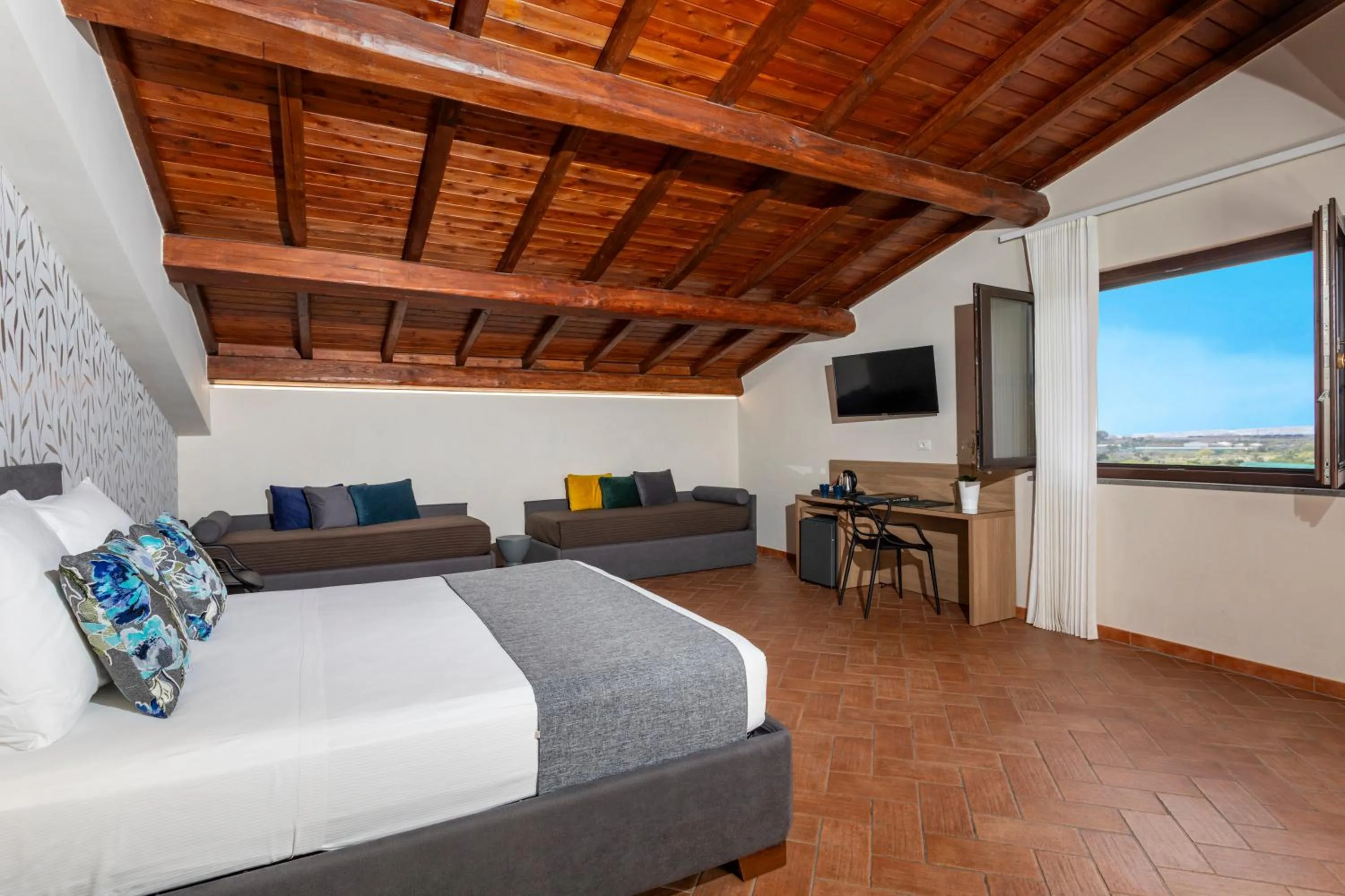 Bedroom in Feudogrande Bio Relais Hotel