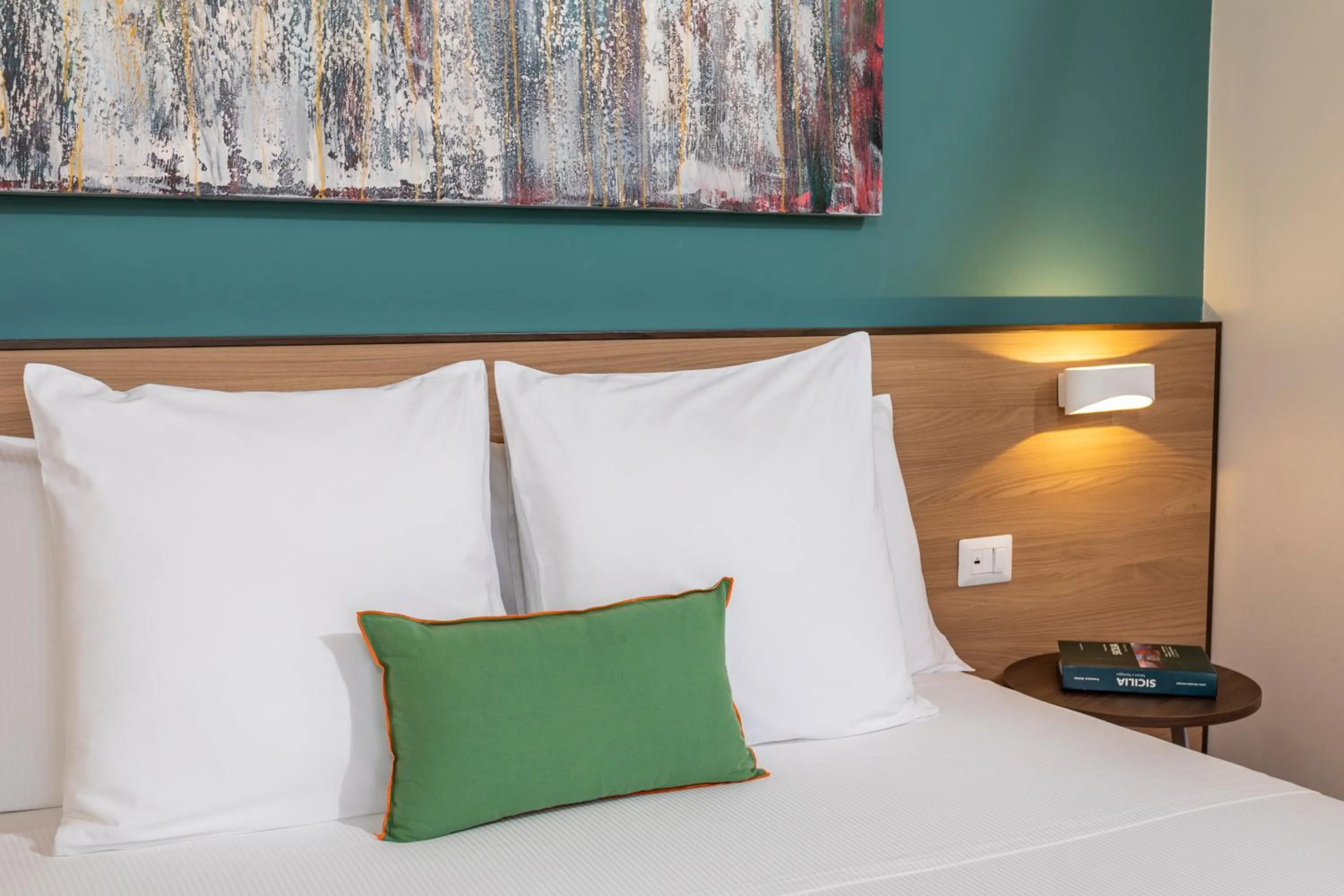 Bed in Feudogrande Bio Relais Hotel