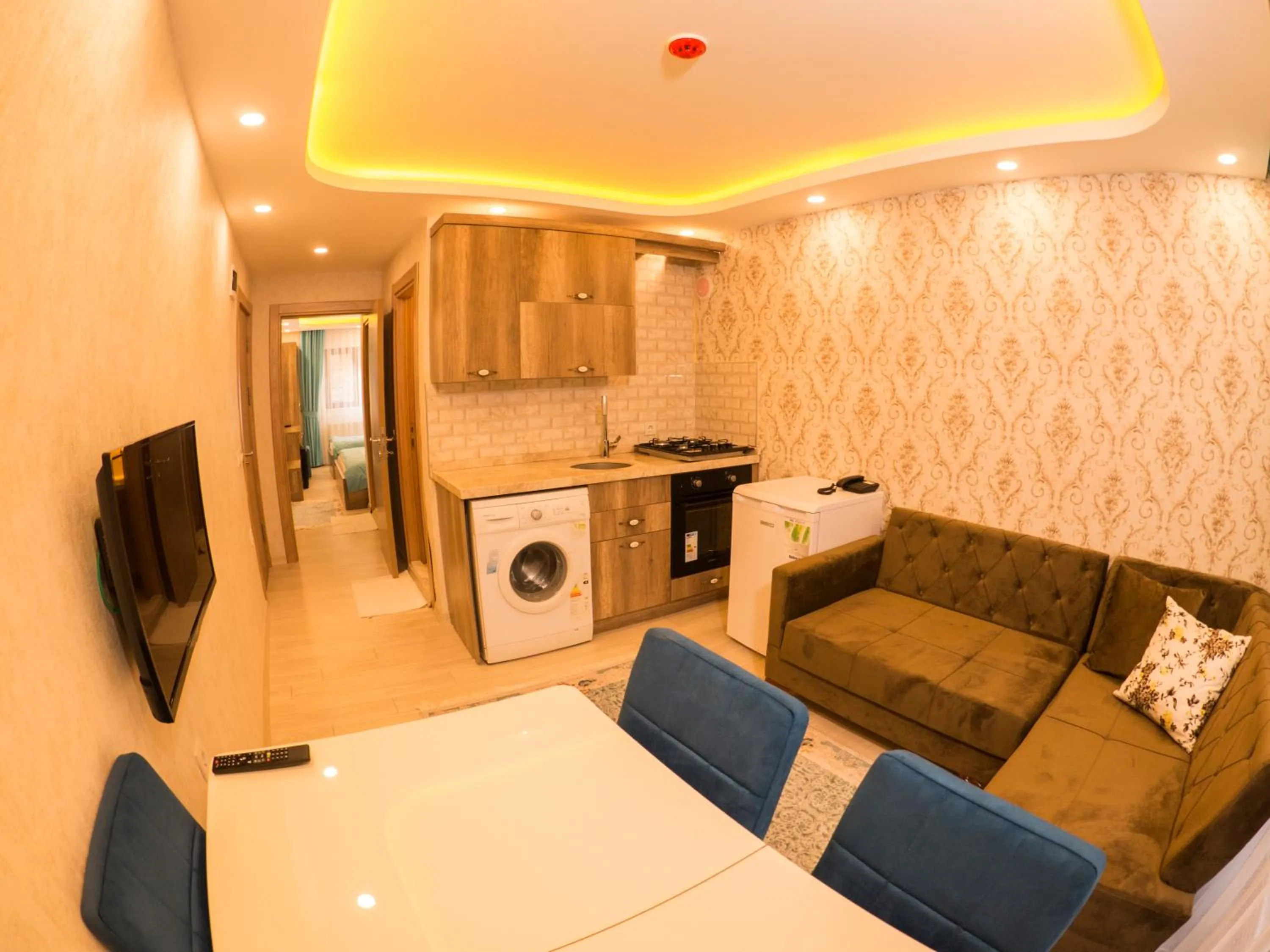 Kitchen or kitchenette in Elif Inan Hotel