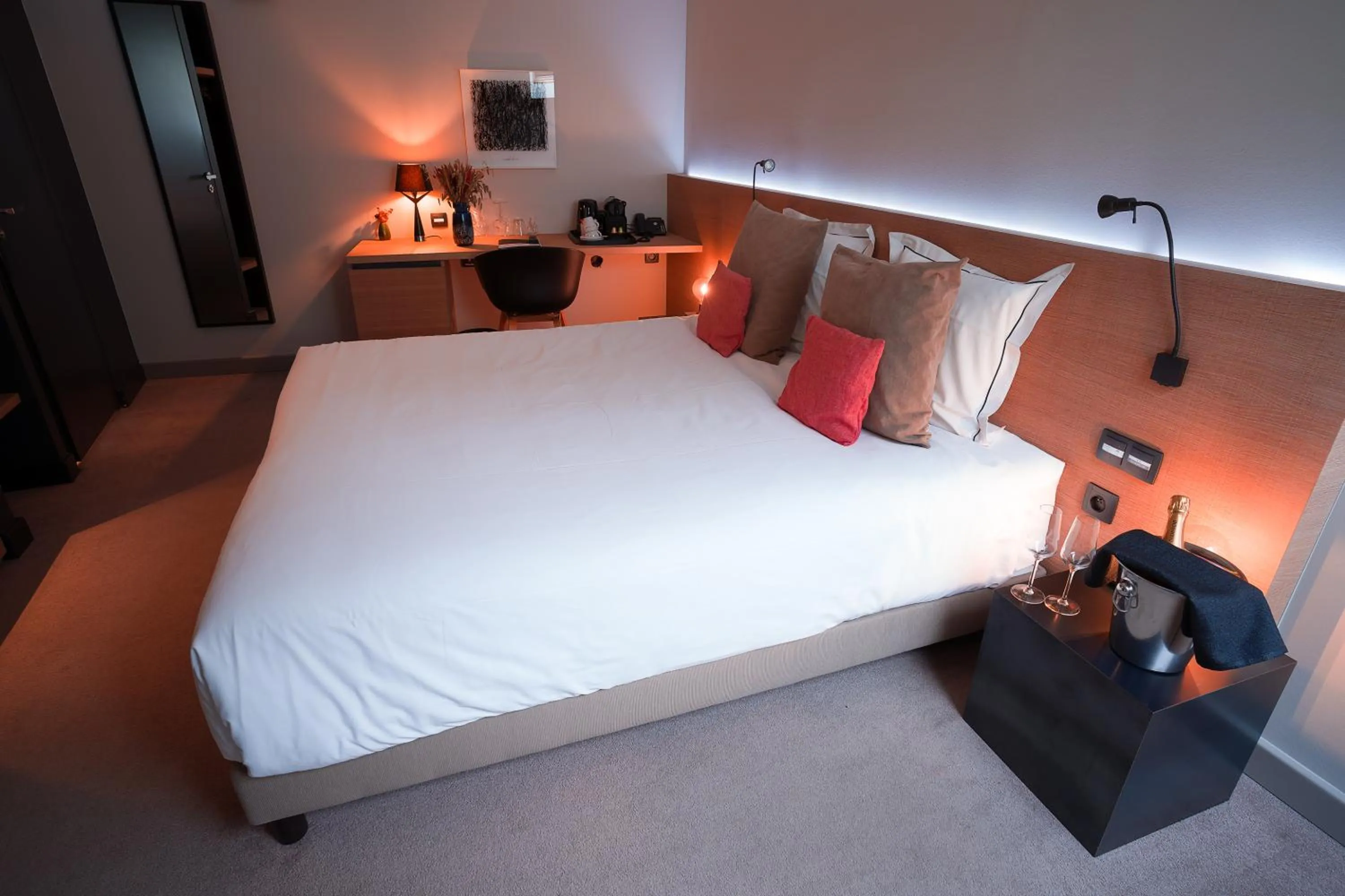 Bed in Hotel Neuvice