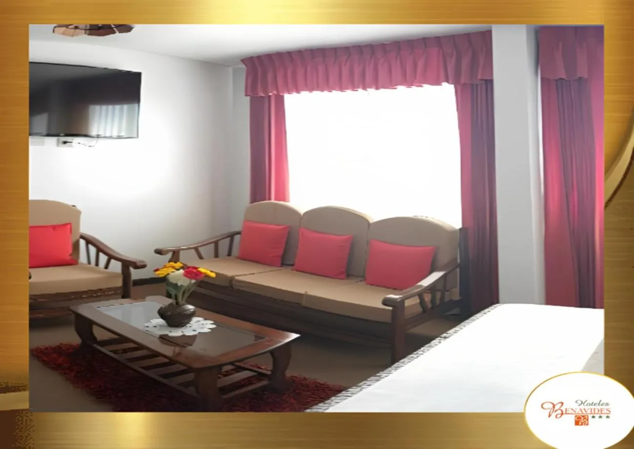 Communal lounge/ TV room in Hotel Benavides