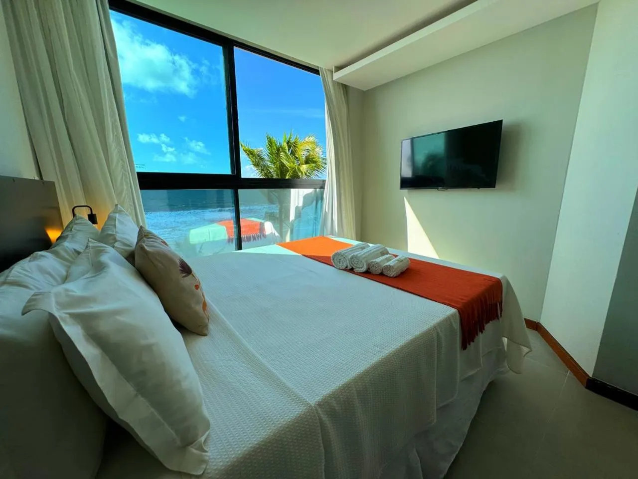 View (from property/room), Bed in Rudá Boutique Hotel Porto de Galinhas