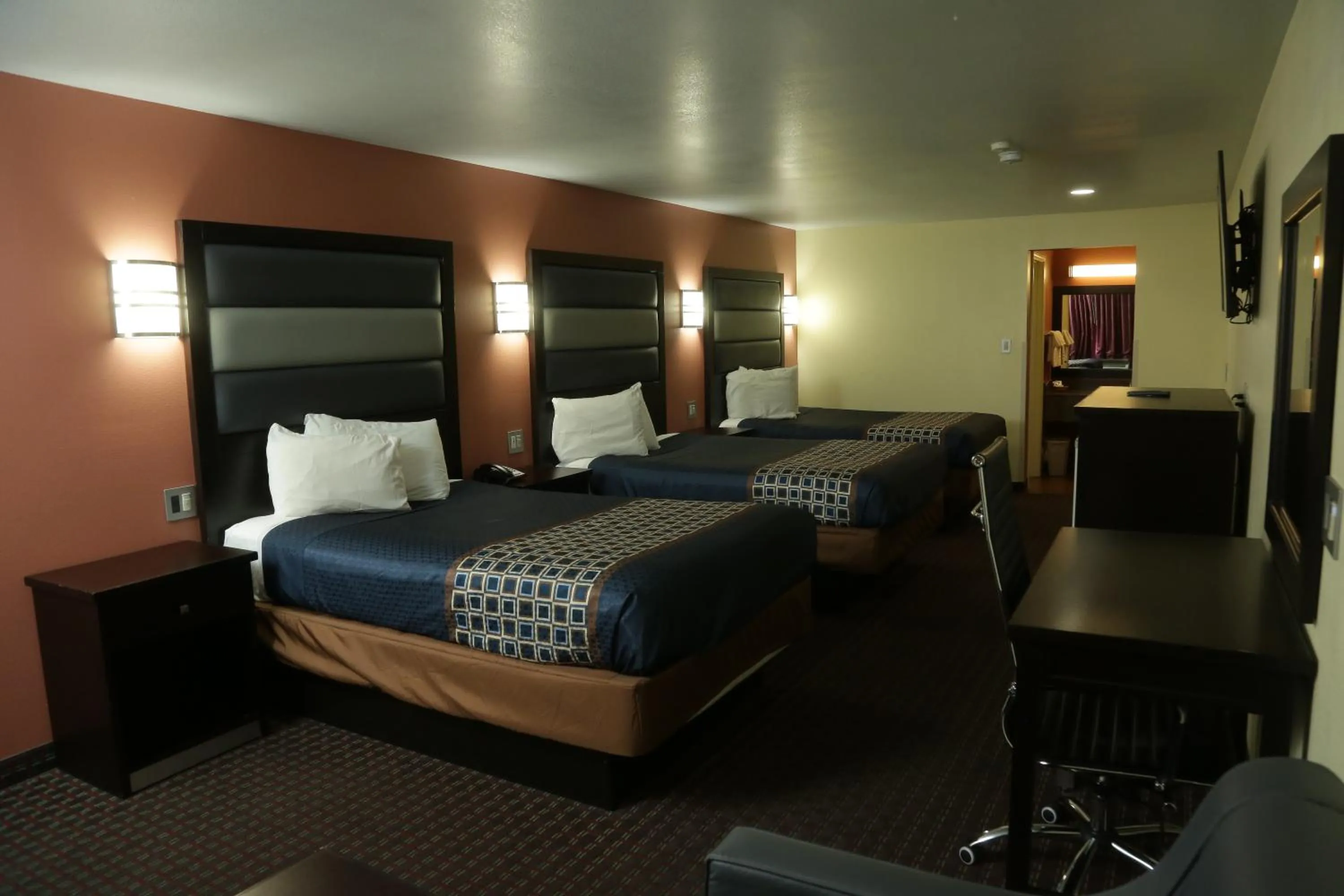 Bed in Theroff's Motel