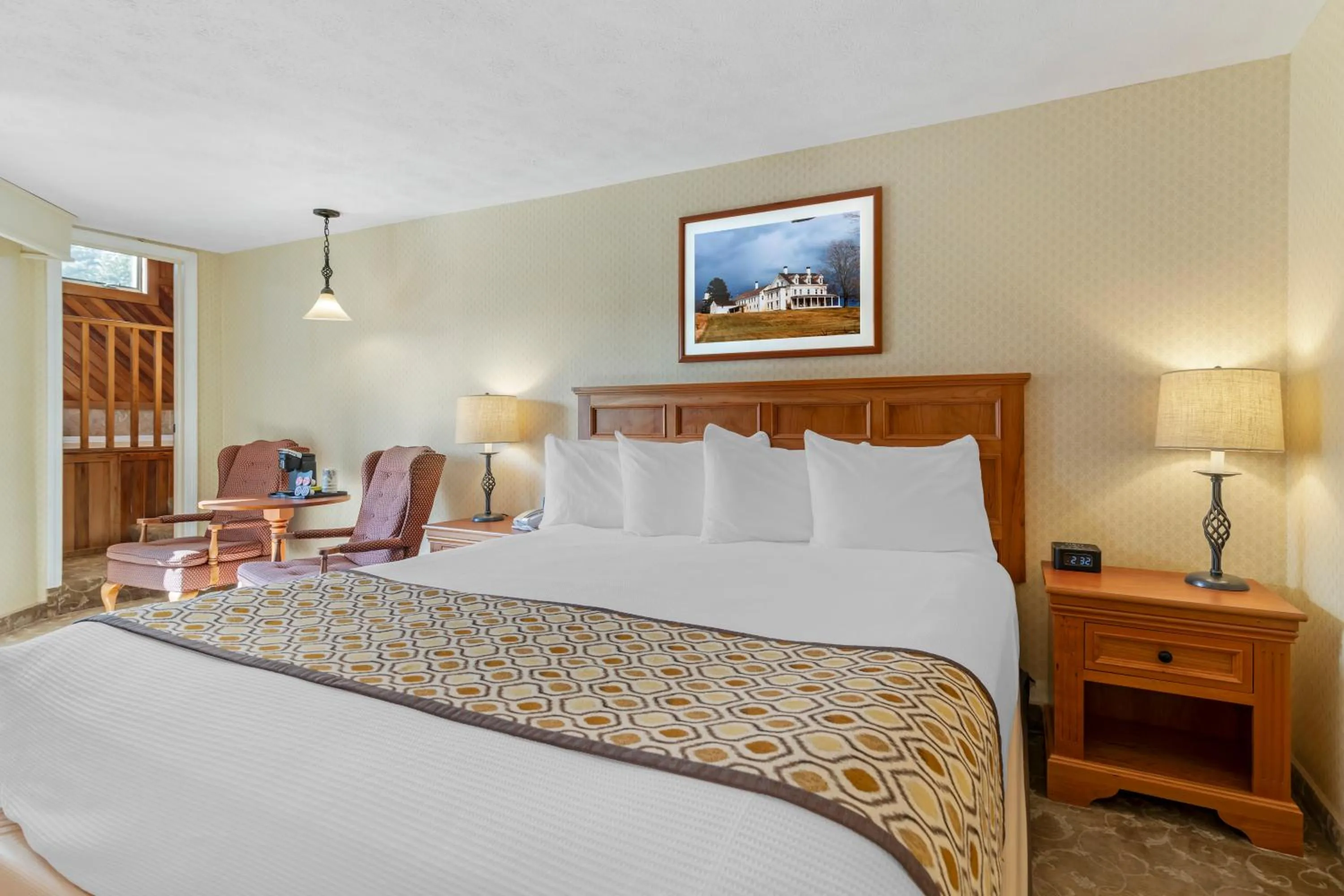 Bed in Meadowmere Resort