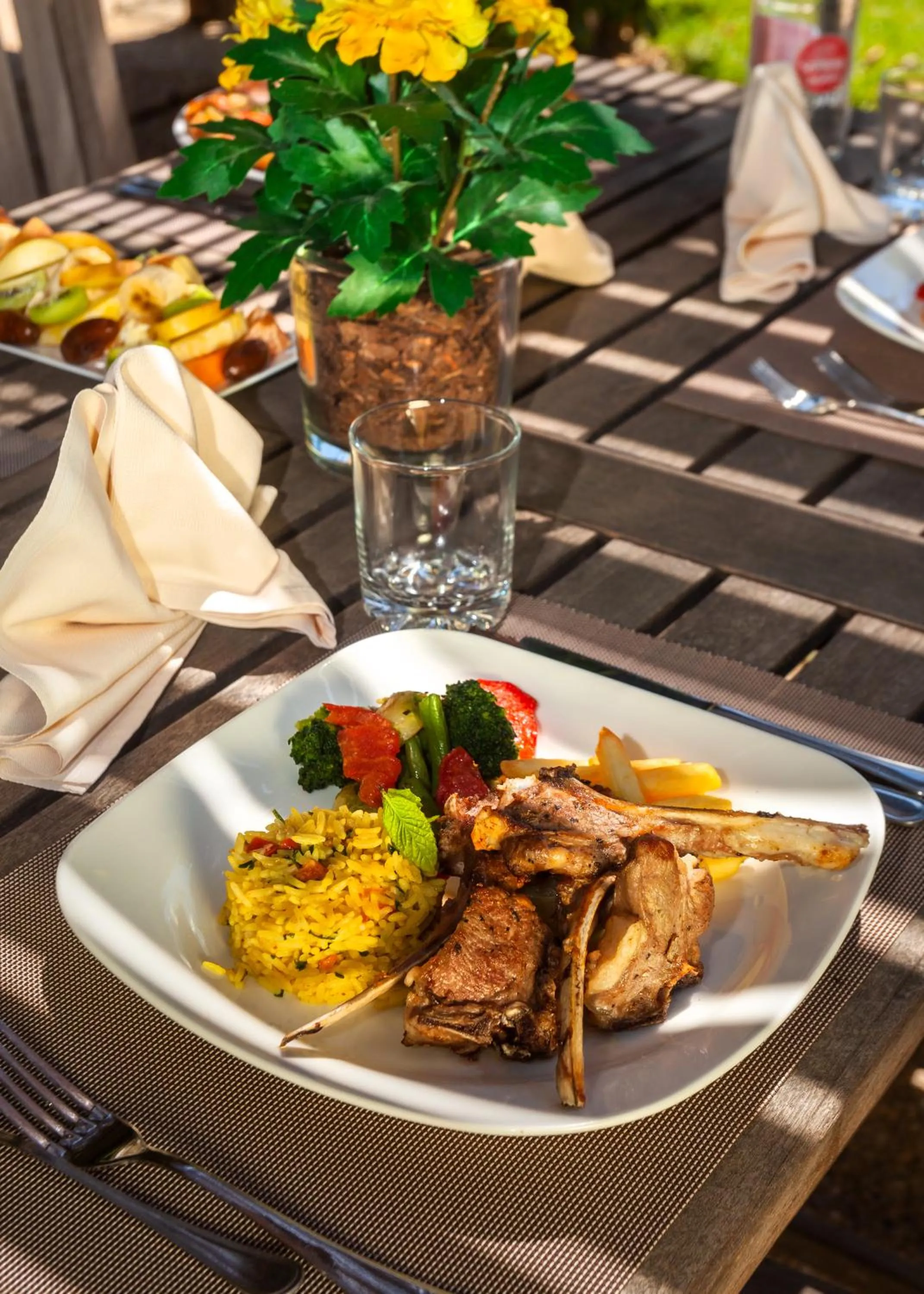 Food in Le Corail Apart'Hotel & Splash Park