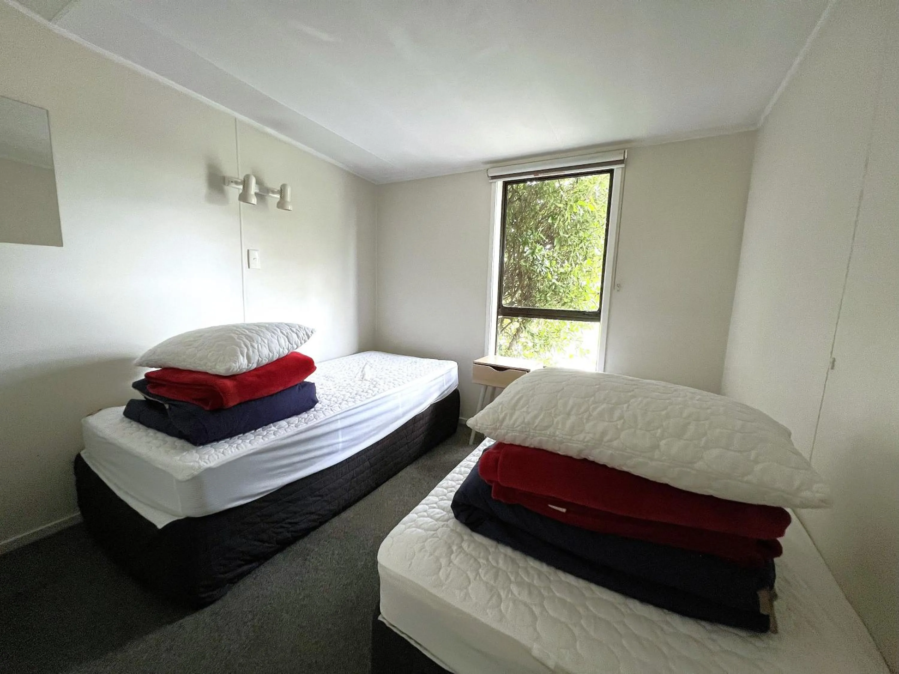 Bed in Mt Aspiring Holiday Park