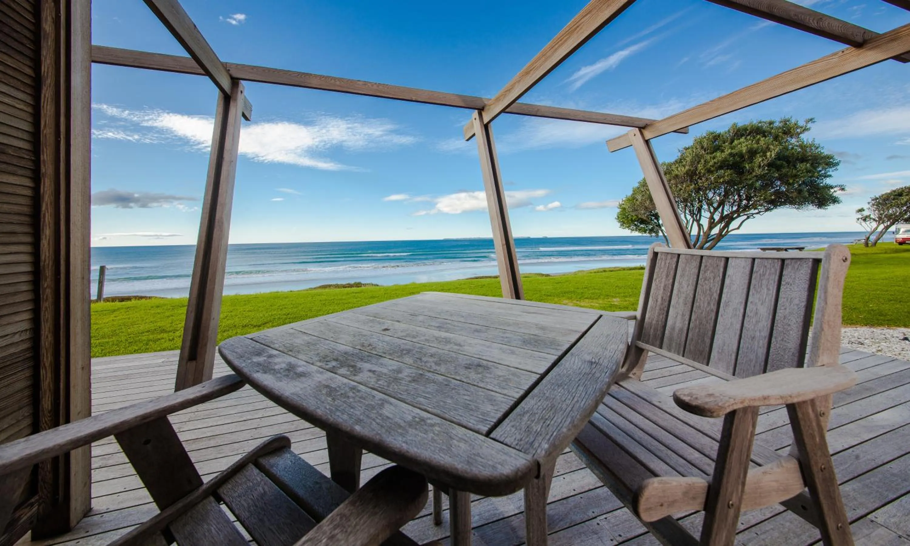Patio in Tasman Holiday Parks - Papamoa Beach
