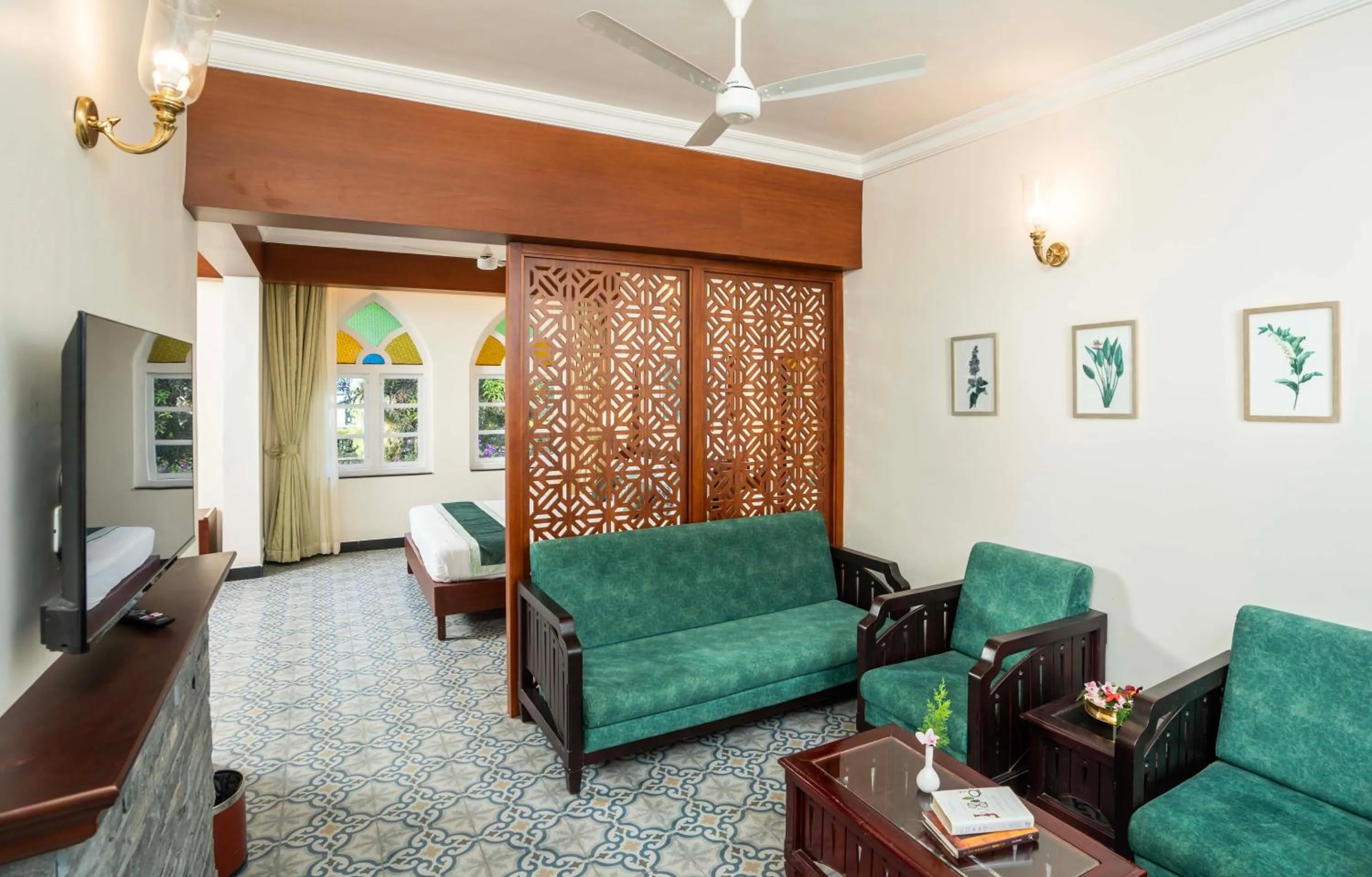 Seating area in Fort Munnar