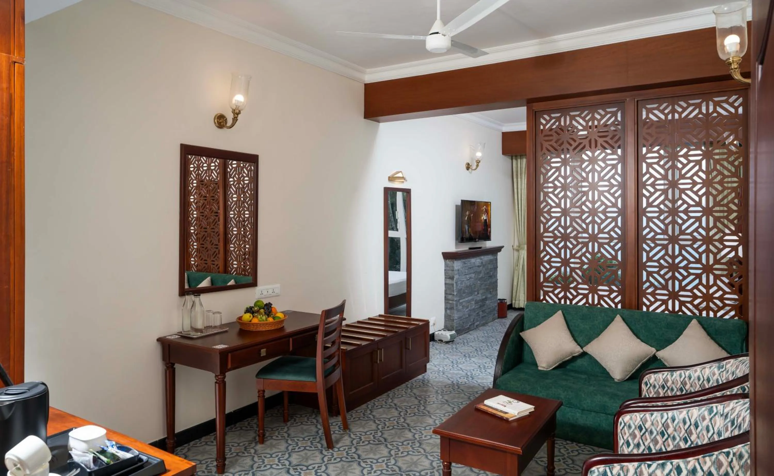 Seating area in Fort Munnar