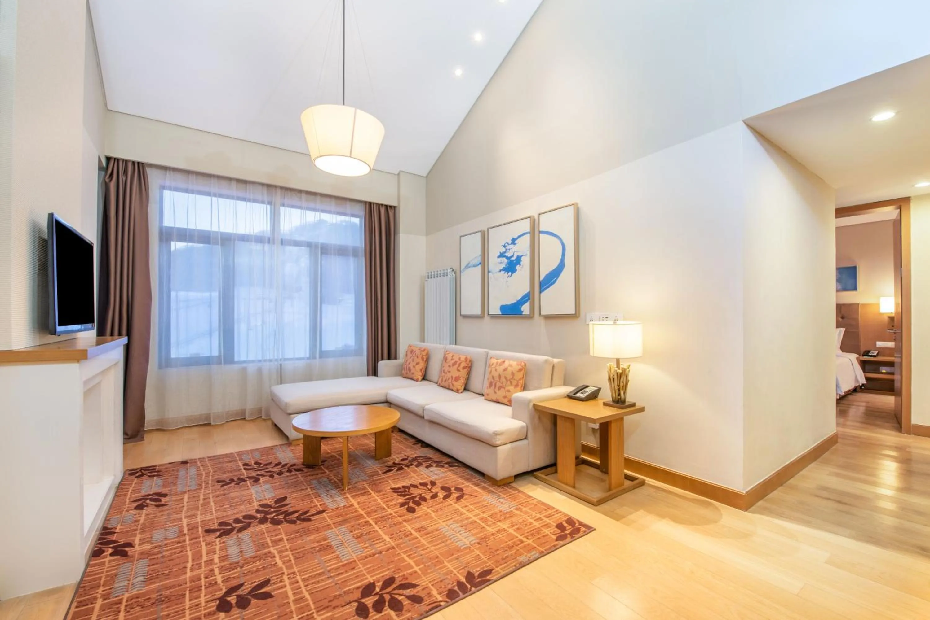 Bed in Wanda Jin Suites Changbaishan