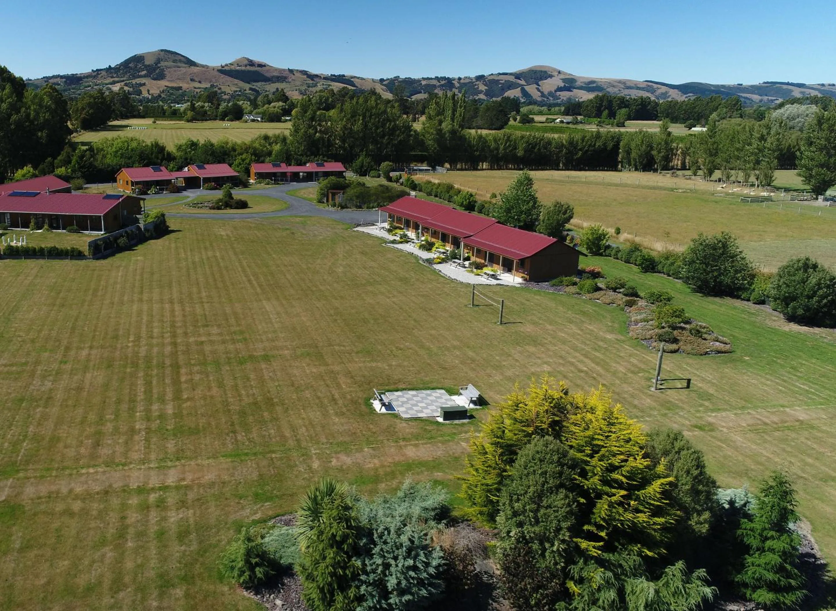 Bird's eye view in Longbourne Lodge Motel Mosgiel