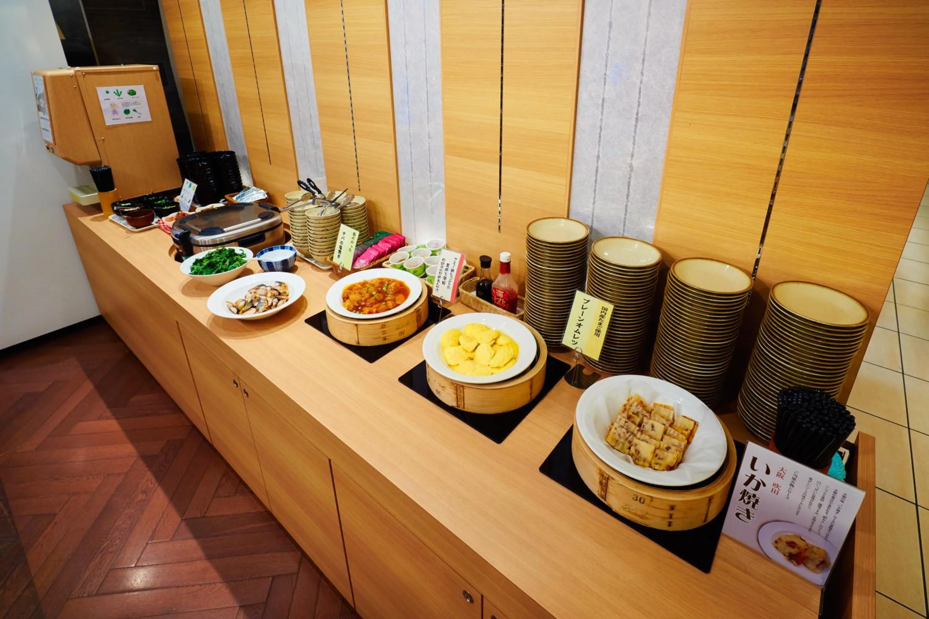 Buffet breakfast in Super Hotel Midosujisen Esaka