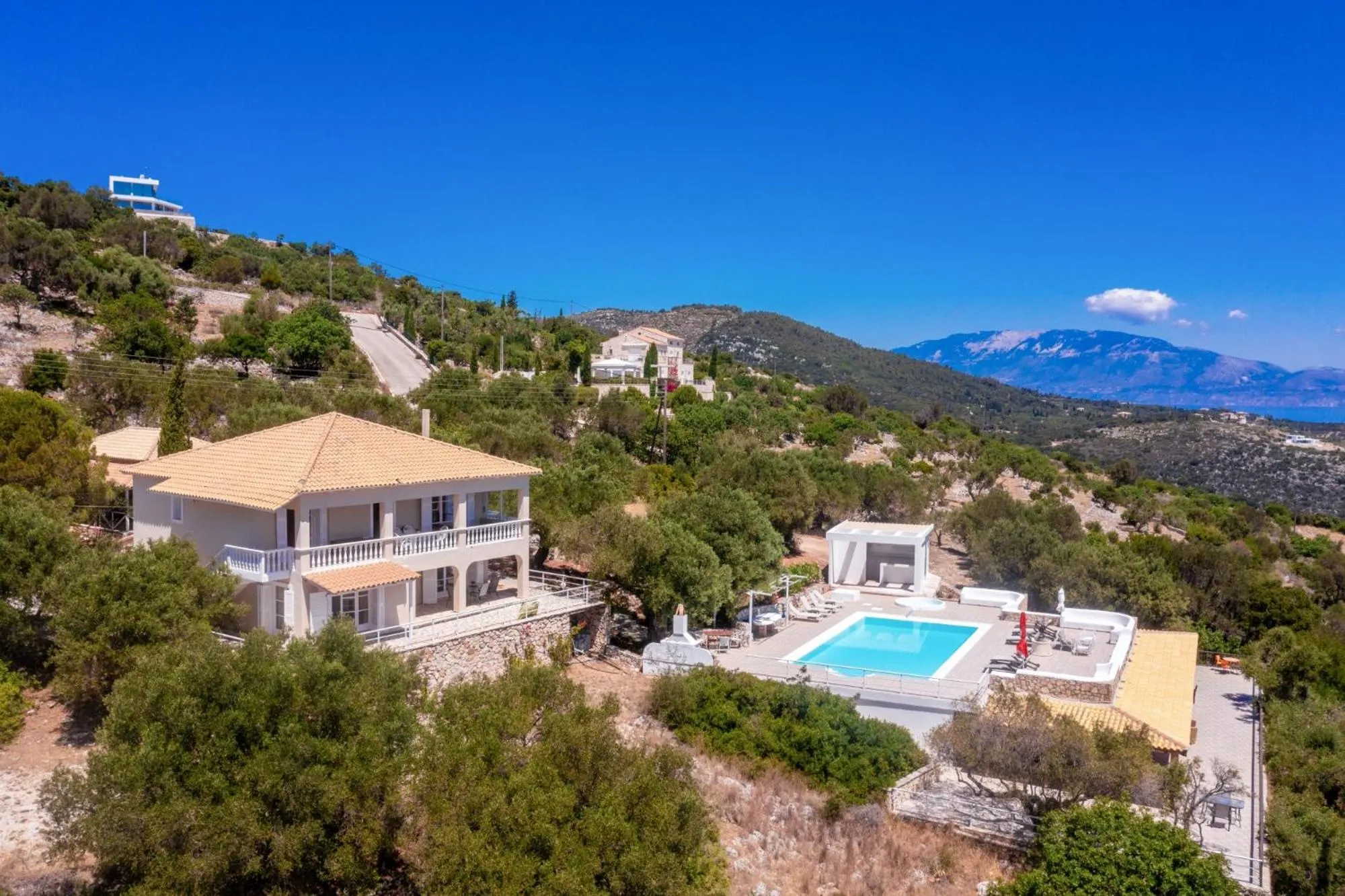 Bird's eye view in Armyra Villas