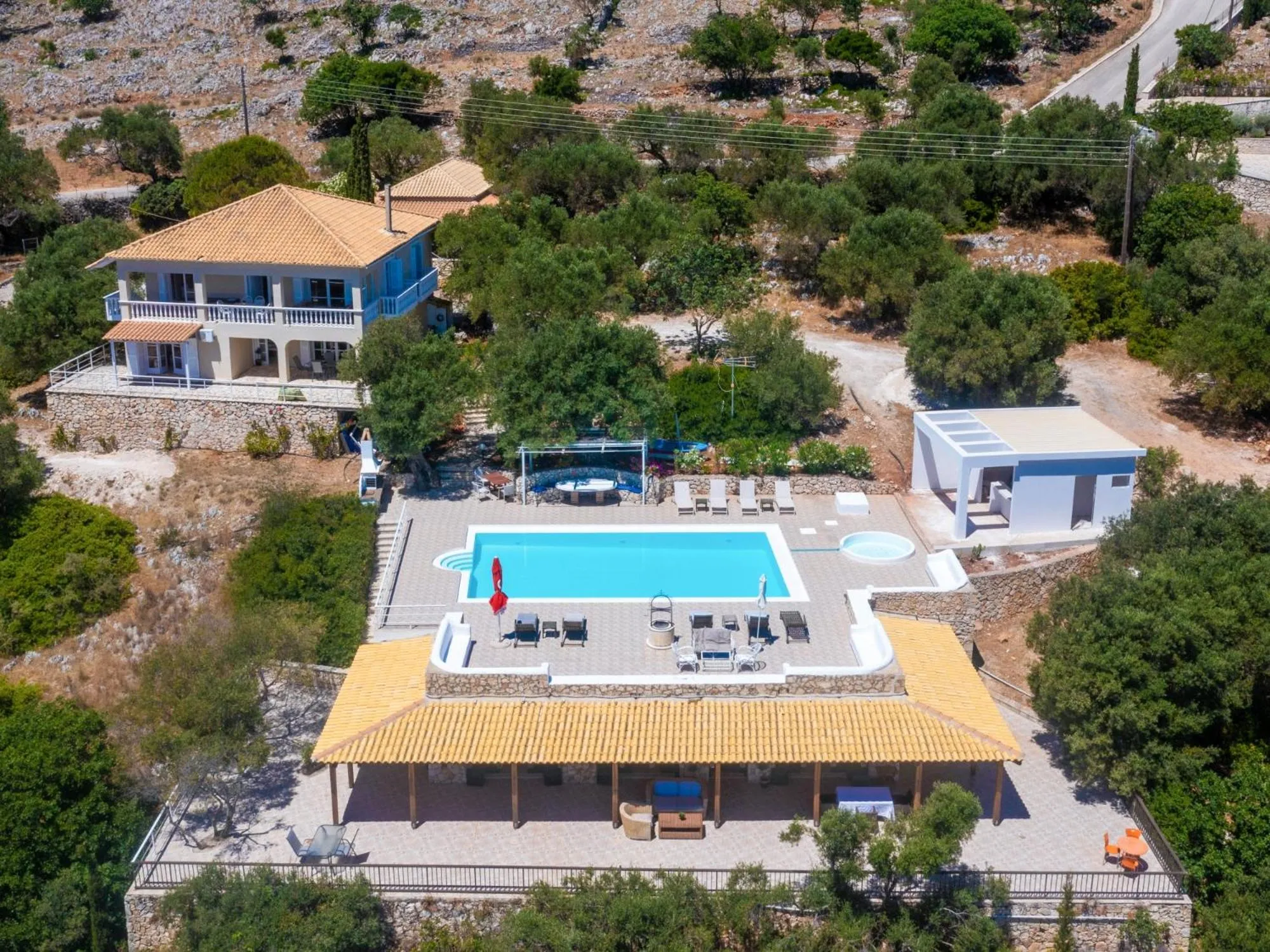 Bird's eye view in Armyra Villas