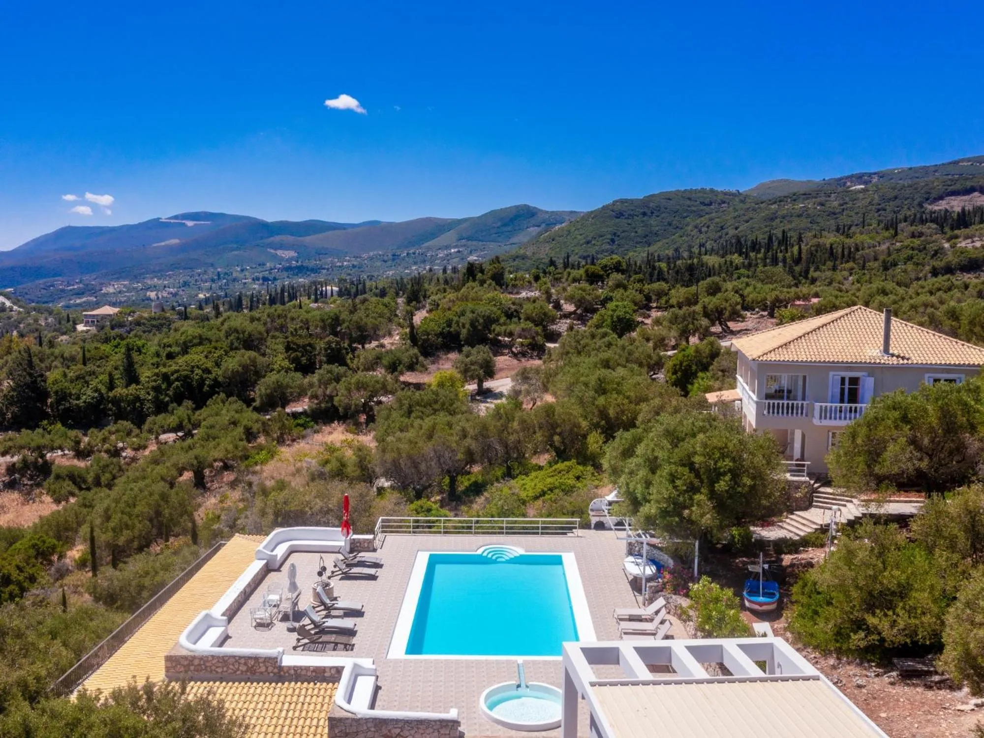 Bird's eye view in Armyra Villas