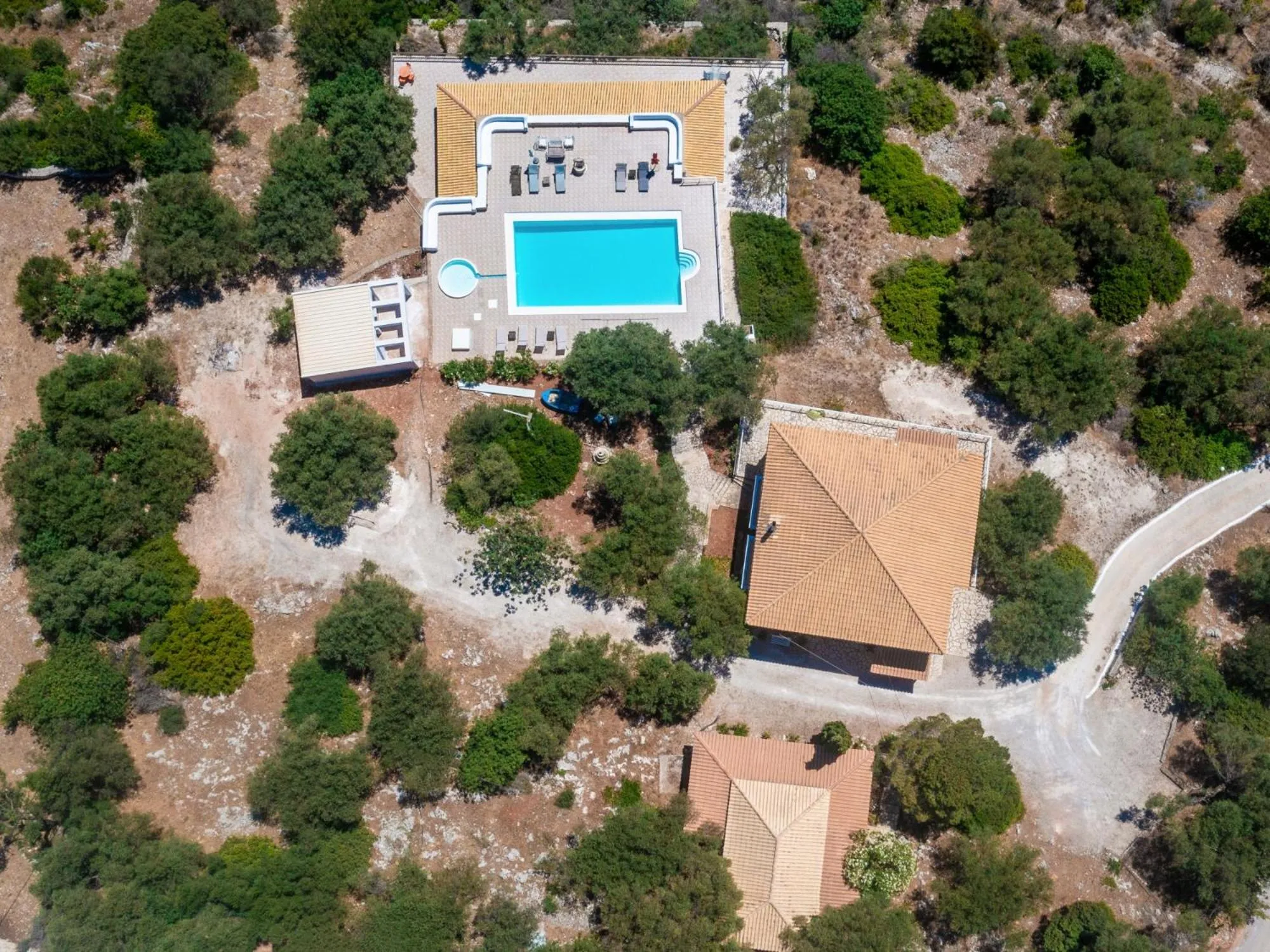 Bird's eye view in Armyra Villas