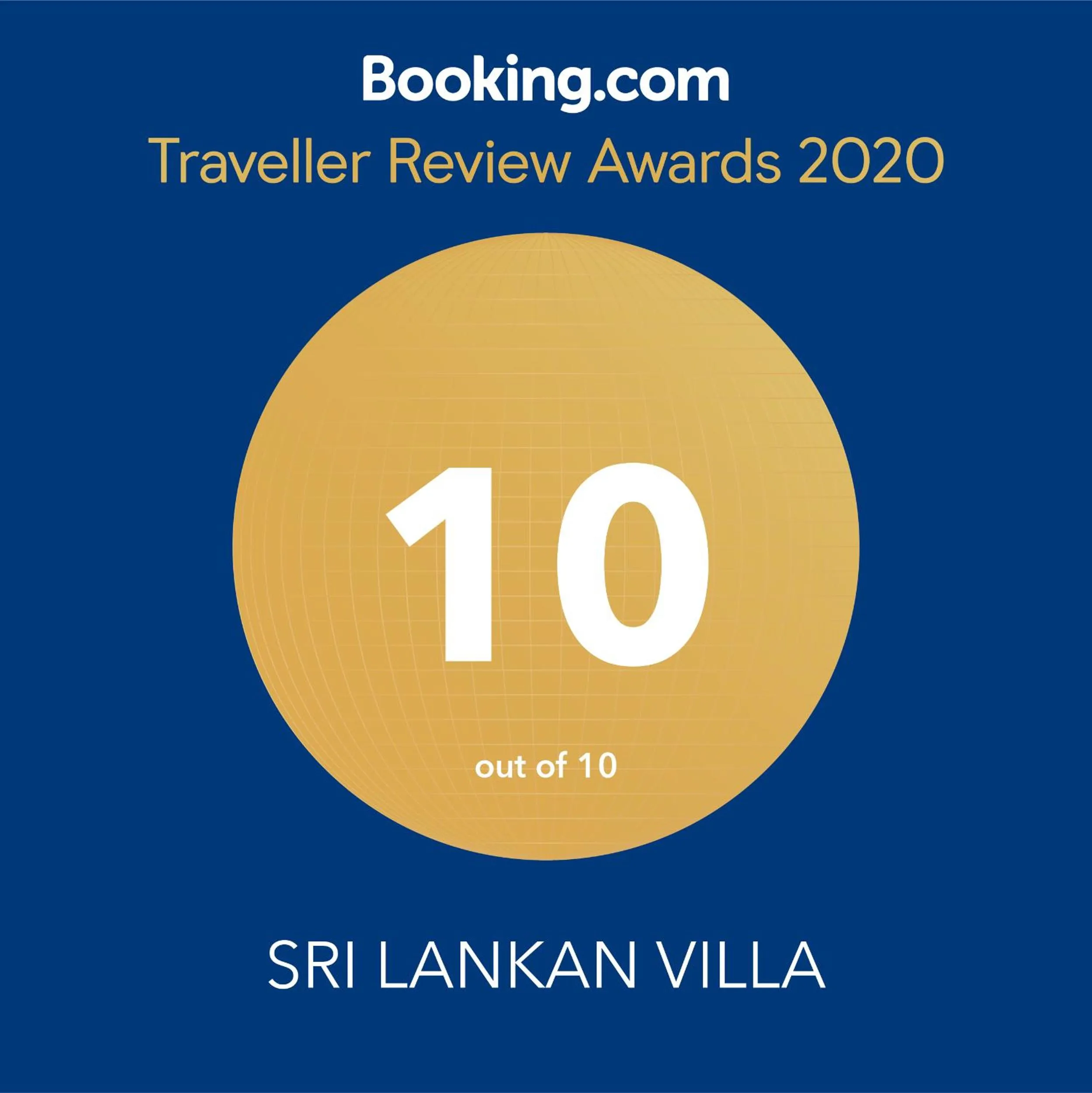 Certificate/Award in SRI LANKAN VILLA