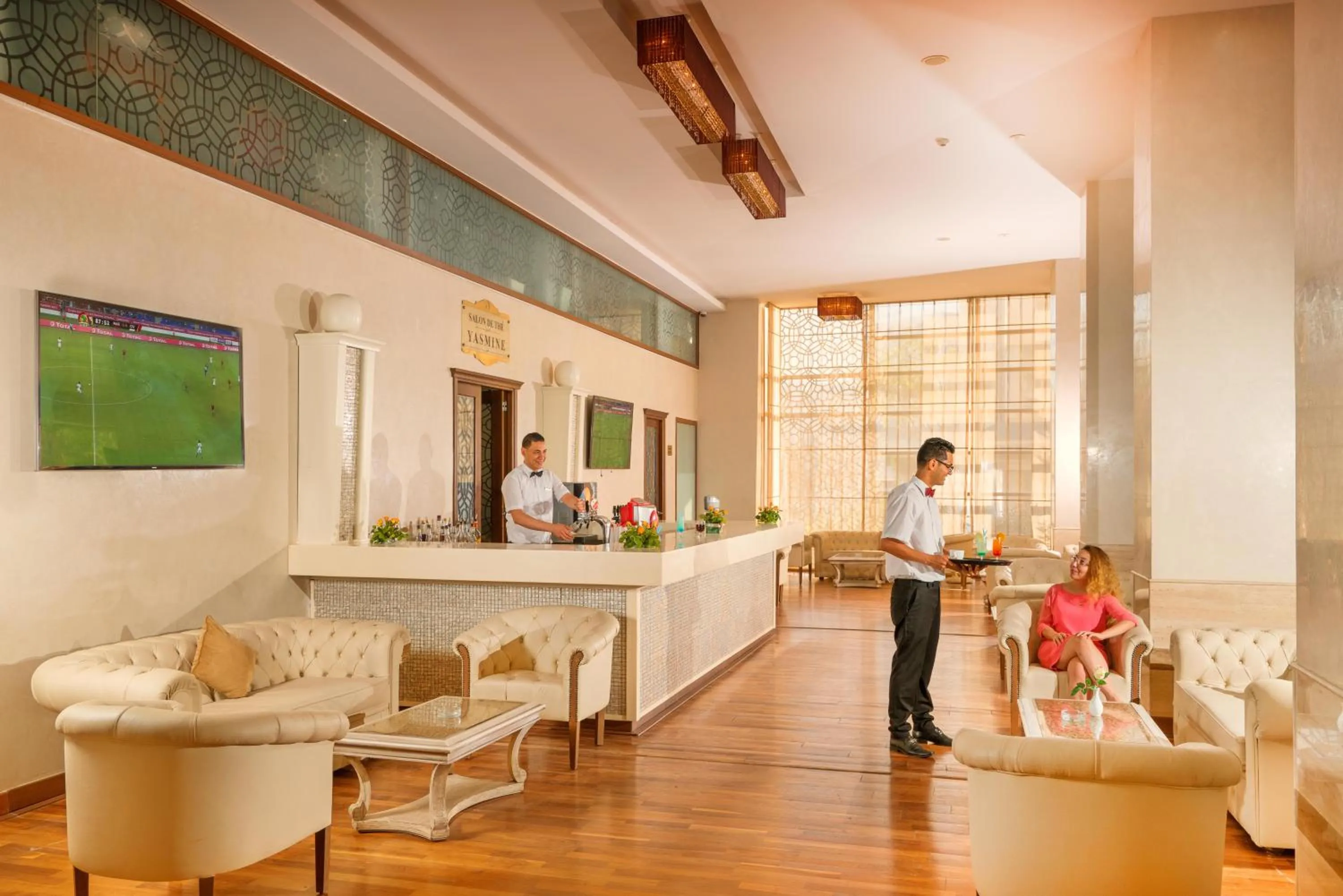 Communal lounge/ TV room in Sousse Palace Hotel & Spa