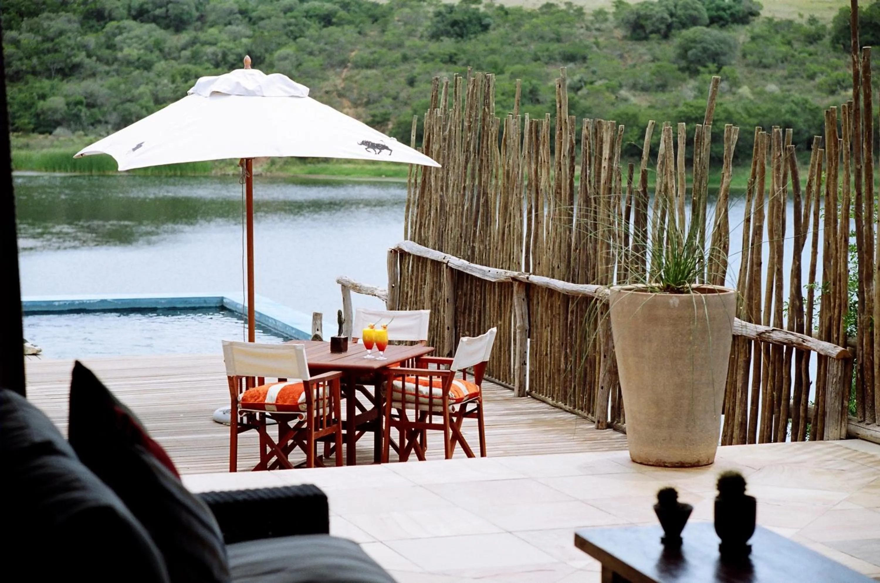 Balcony/Terrace in Pumba Private Game Reserve