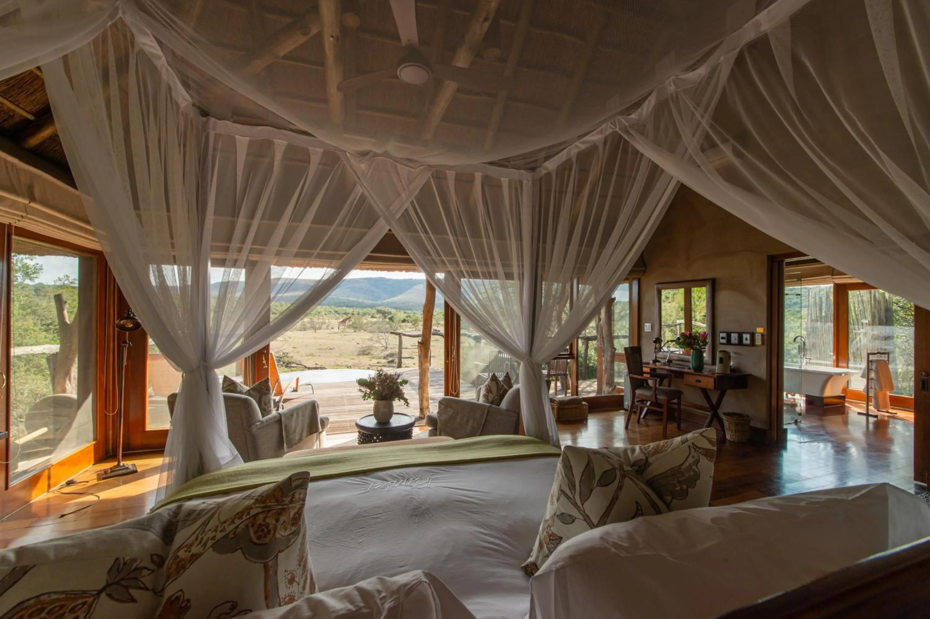 Bed in Pumba Private Game Reserve