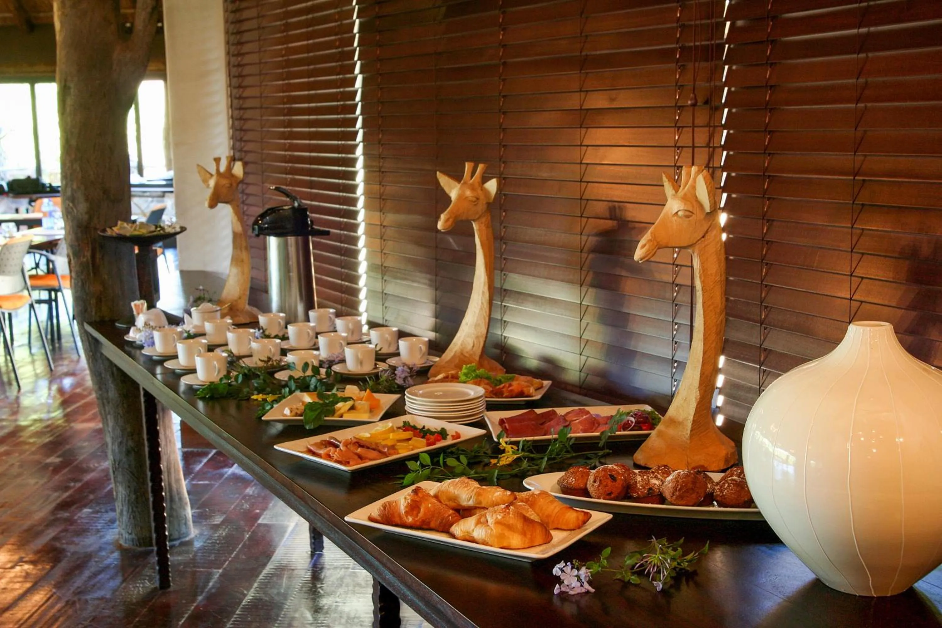 Continental breakfast in Pumba Private Game Reserve