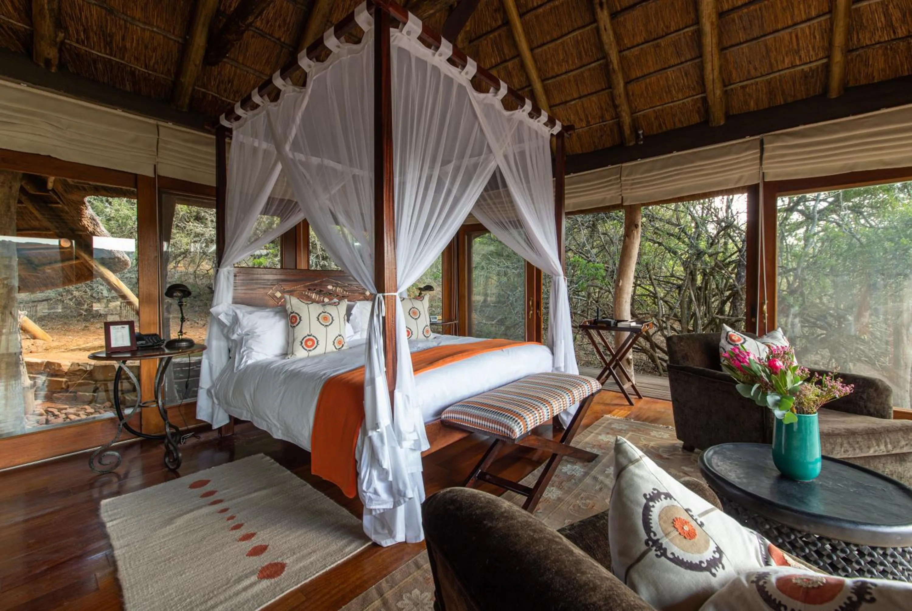 Bed in Pumba Private Game Reserve