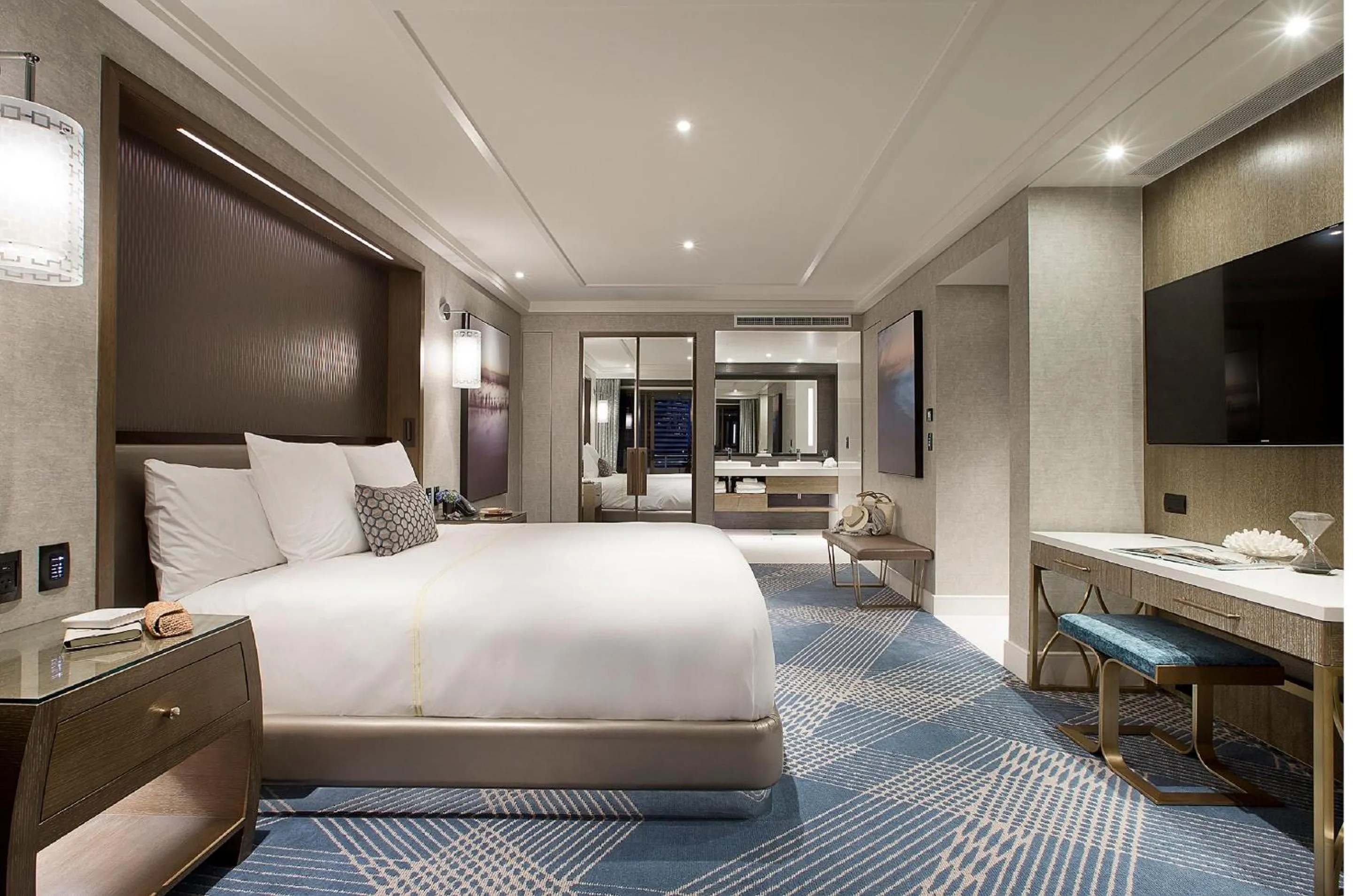 Bedroom, Bed in The Star Grand at The Star Gold Coast