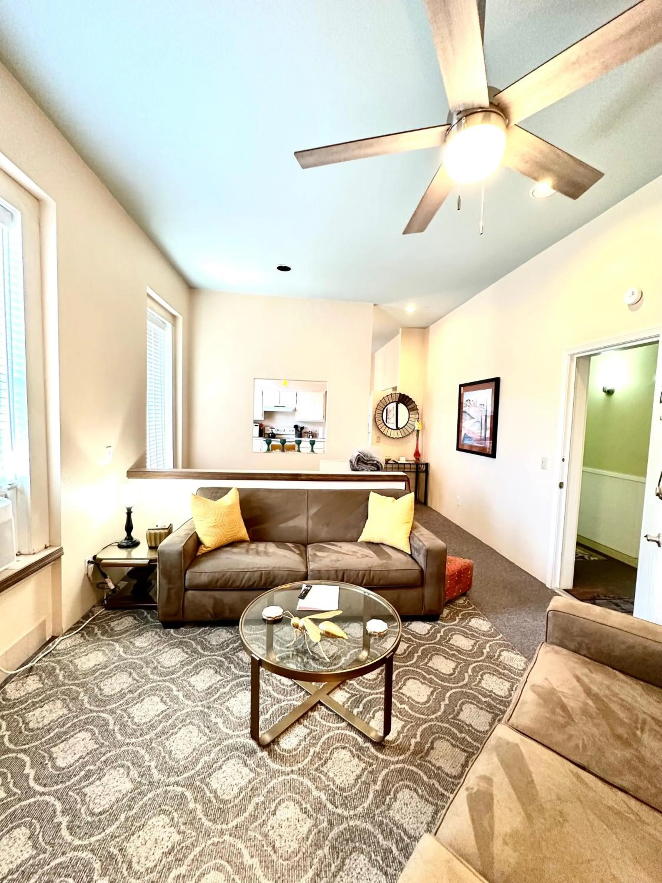 Living room in Bisbee Brownstone Suites