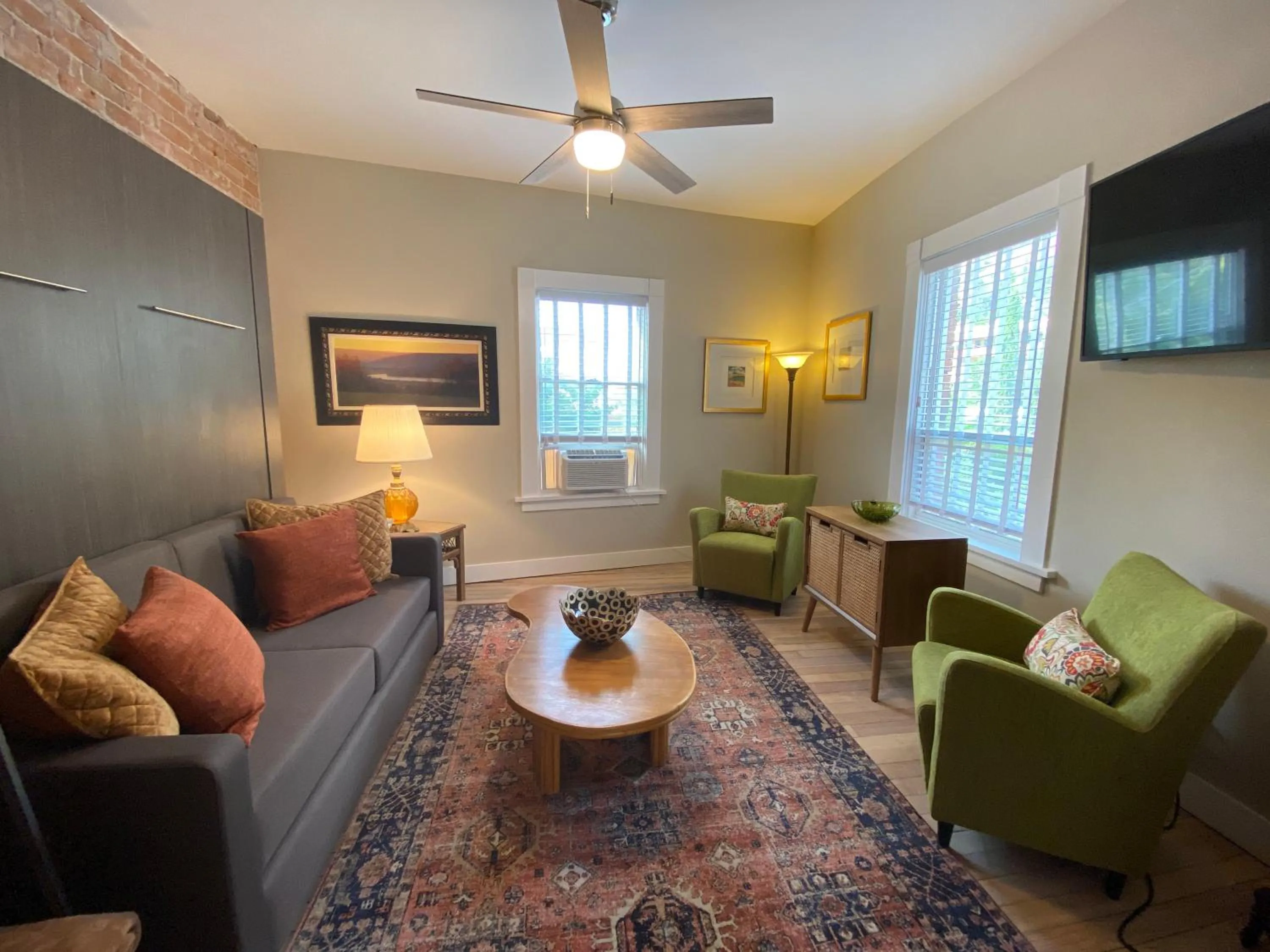 Living room in Bisbee Brownstone Suites