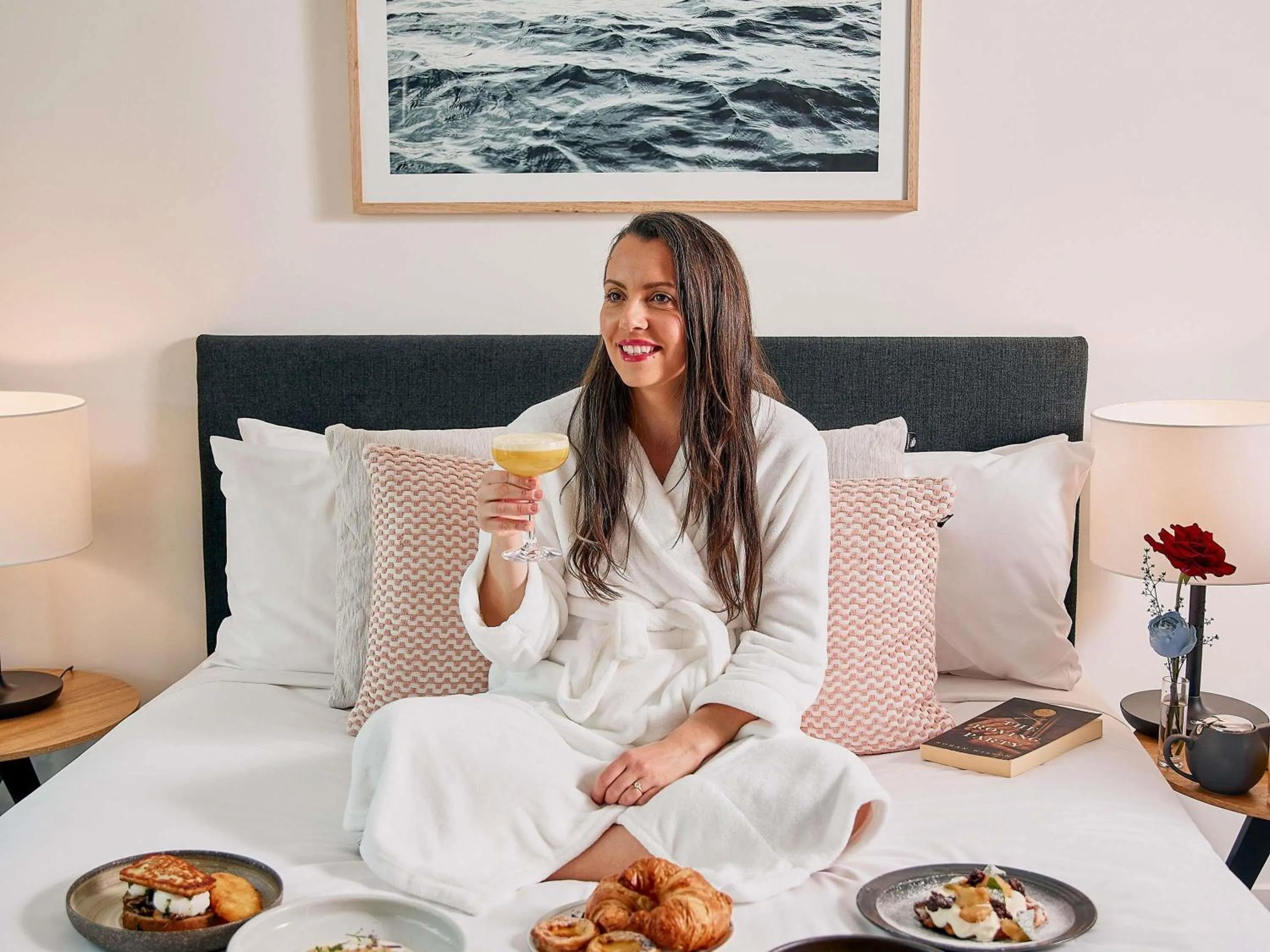 Breakfast, Bed in Shadow Play by Peppers