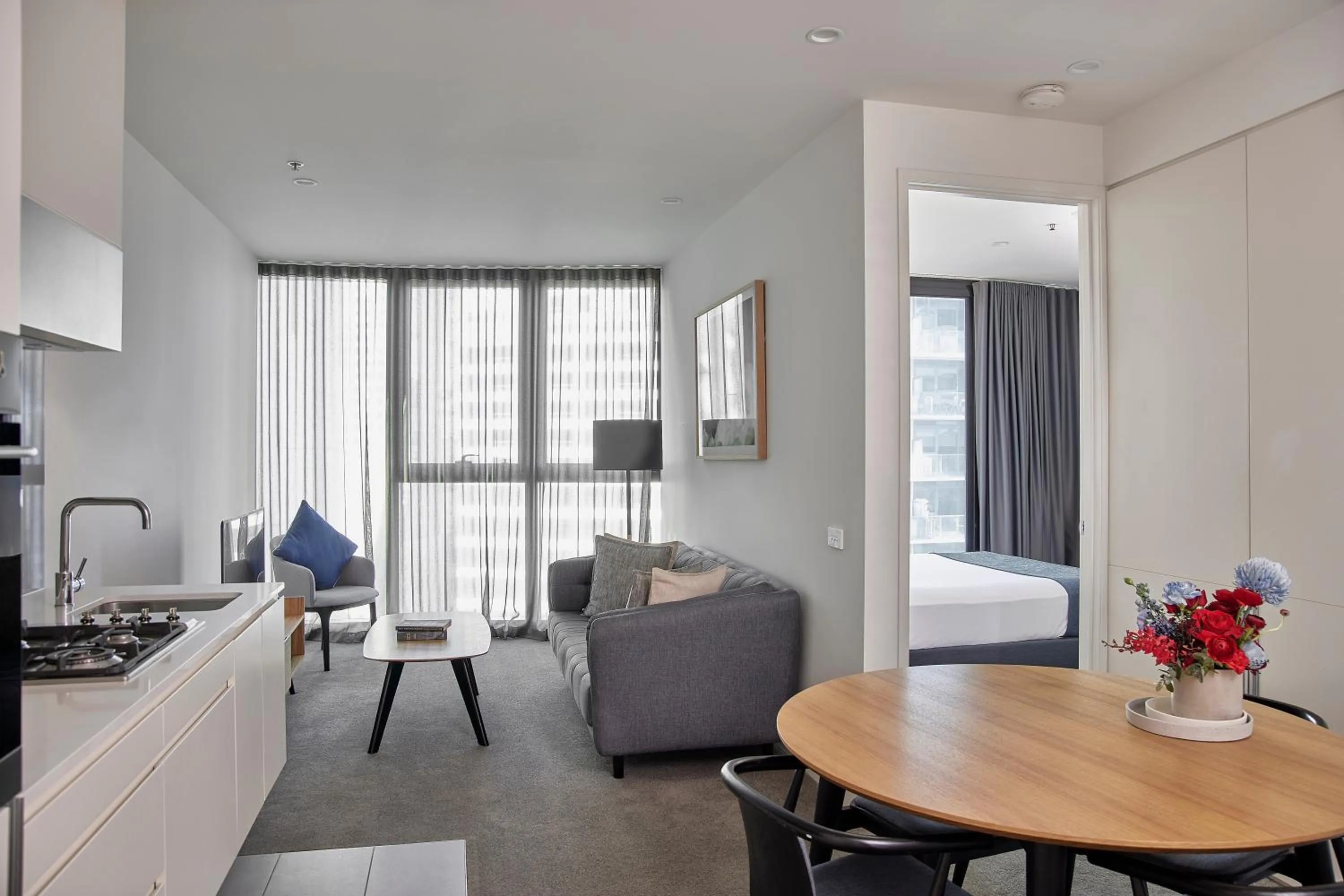 Living room, Bed in Shadow Play by Peppers