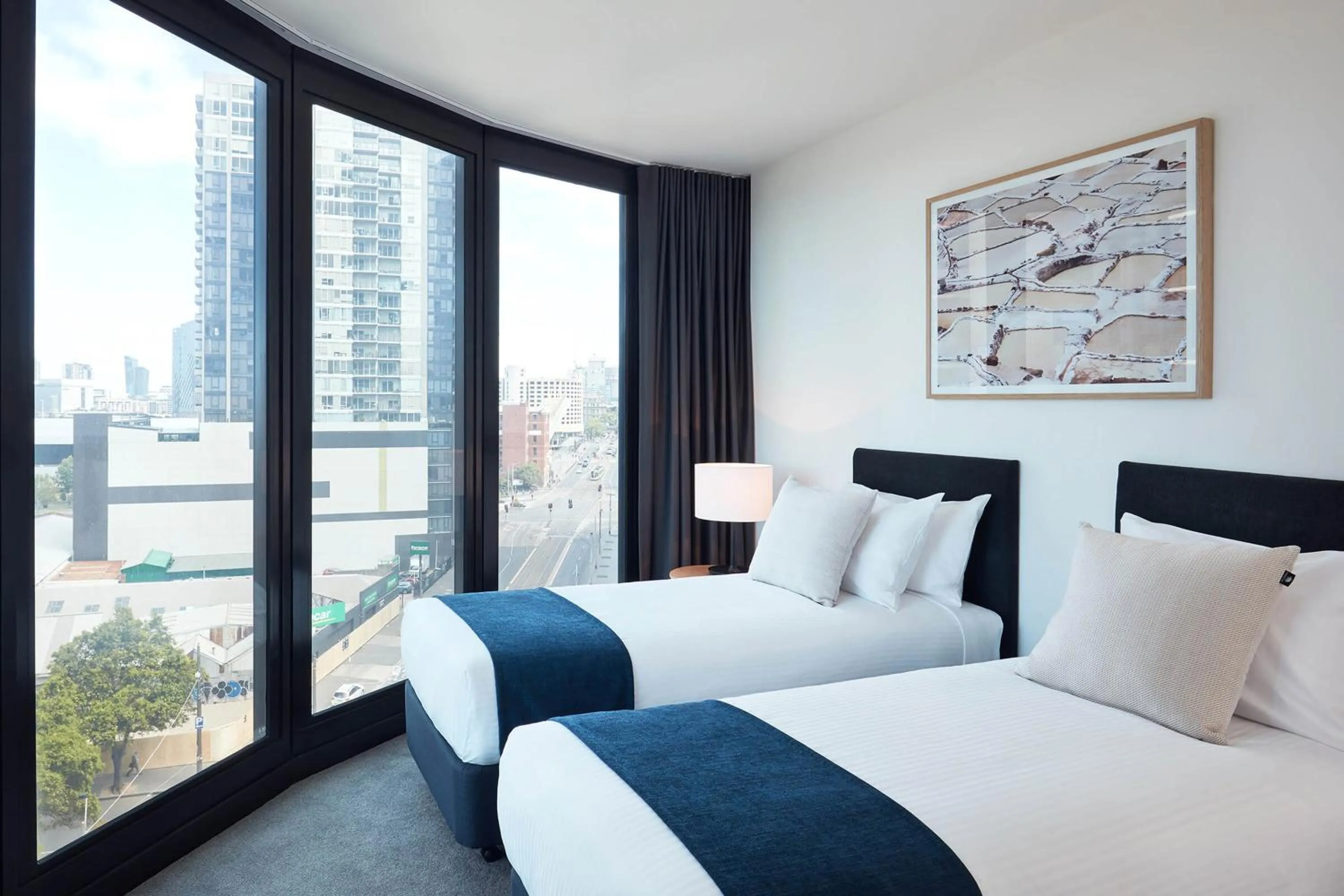 Bed in Shadow Play by Peppers