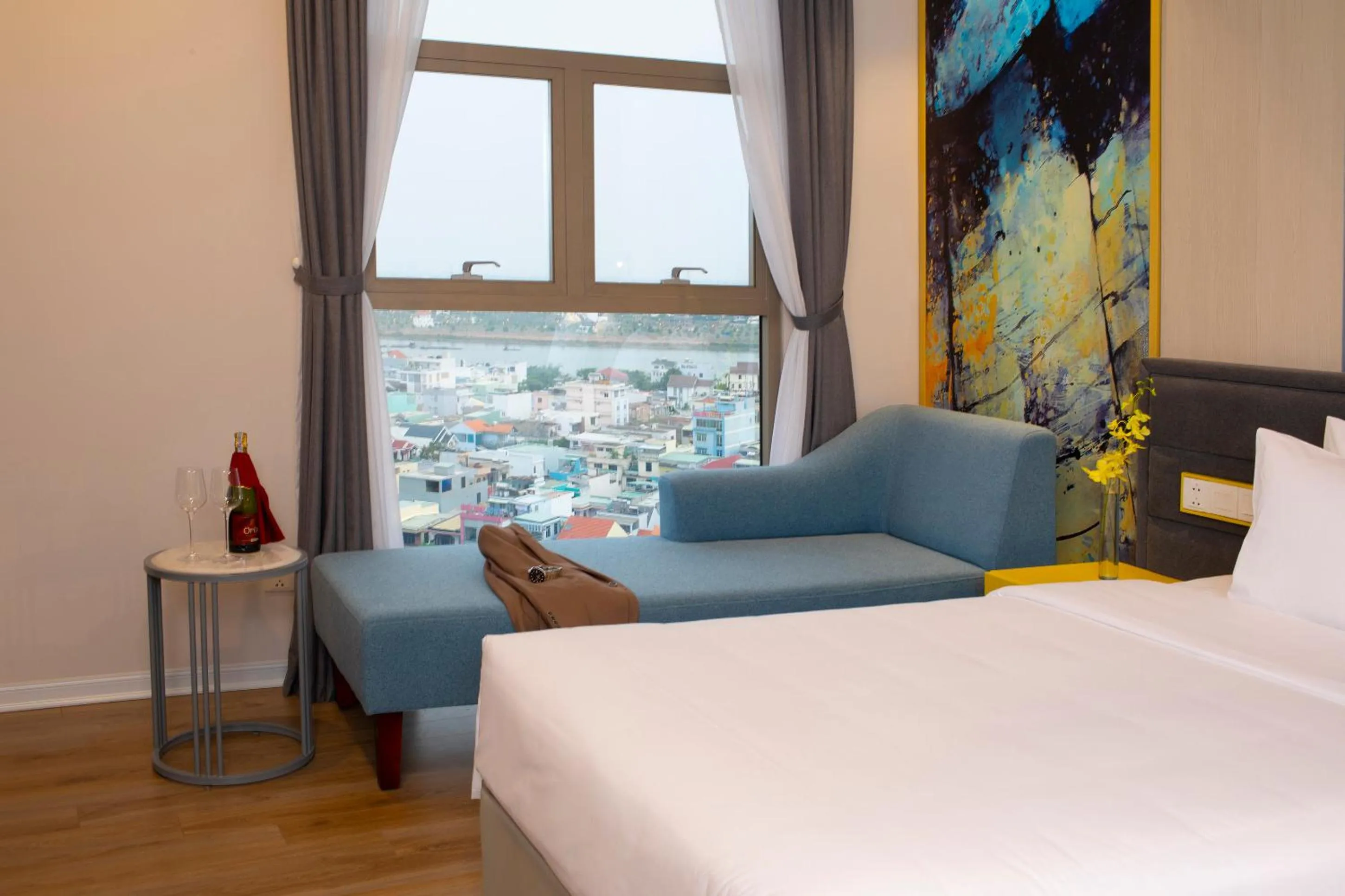 Bed in Grand Citiview Da Nang Hotel