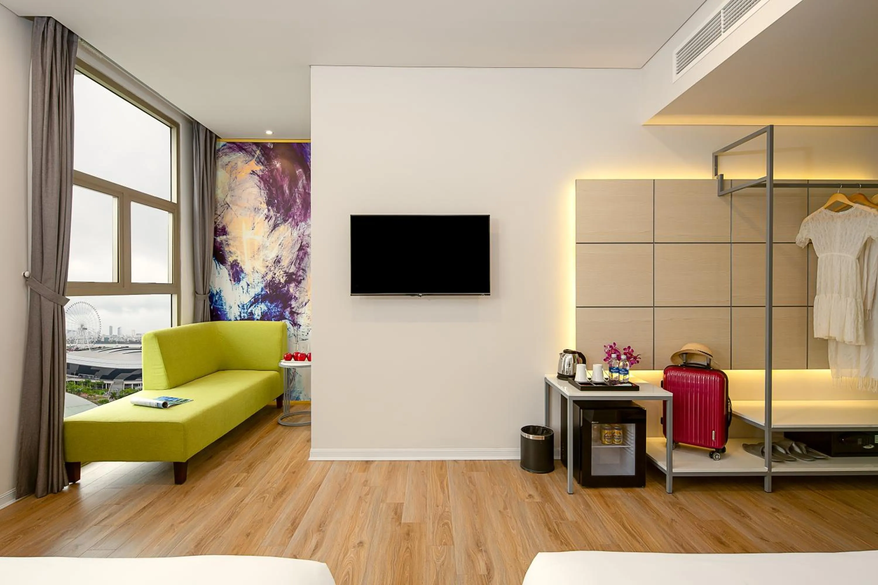 TV and multimedia, Bed in Grand Citiview Da Nang Hotel