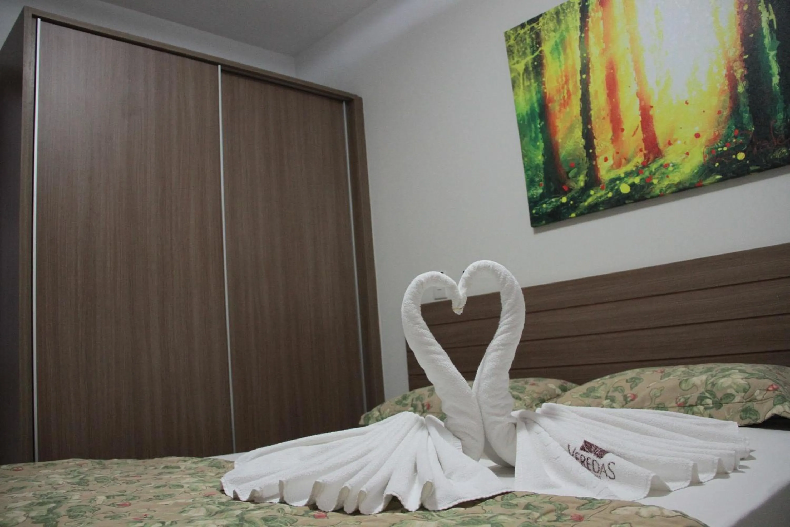 Bed in Veredas do Rio Quente Flat