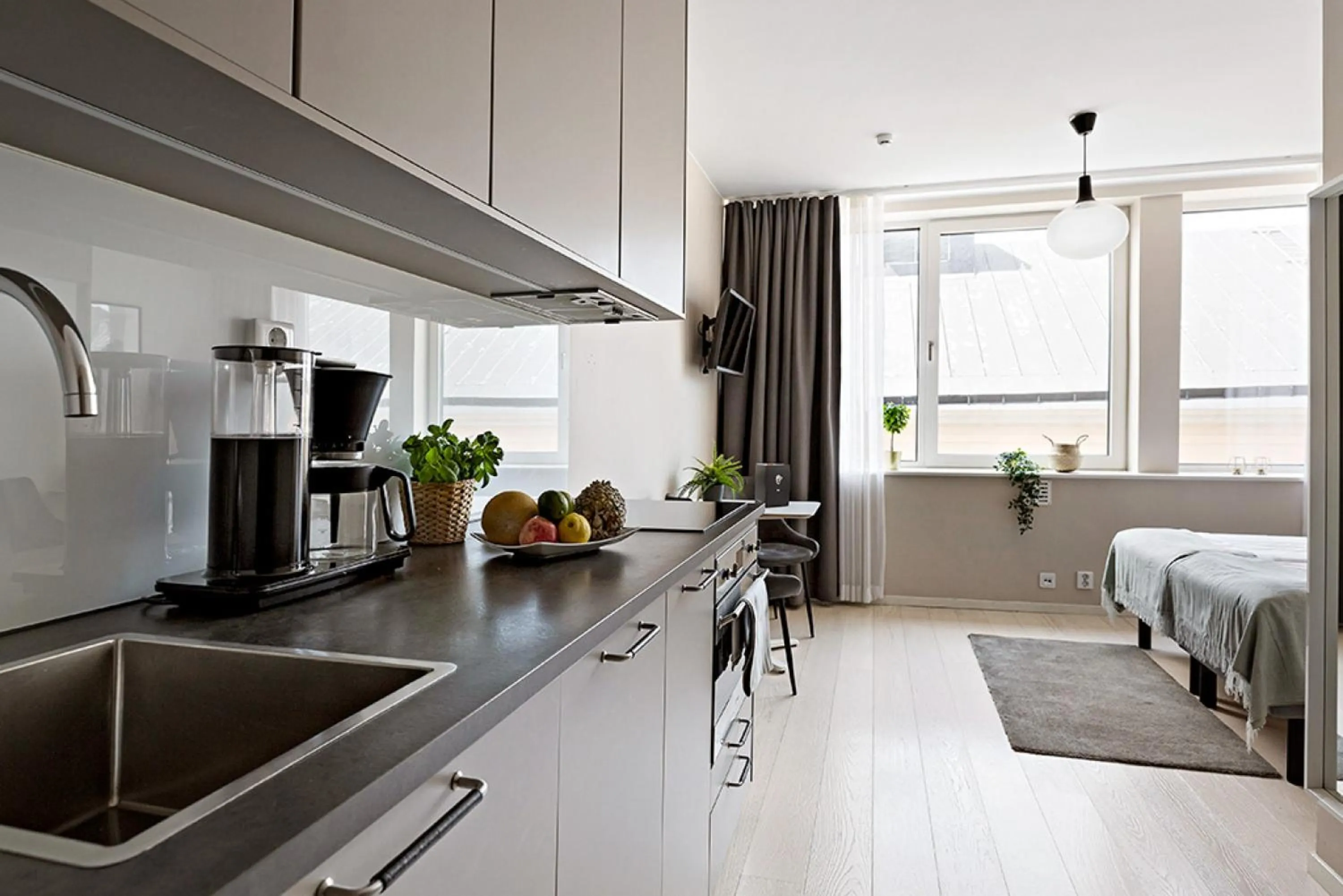 Kitchen or kitchenette in Forenom Apartments Stockholm Johannesgatan