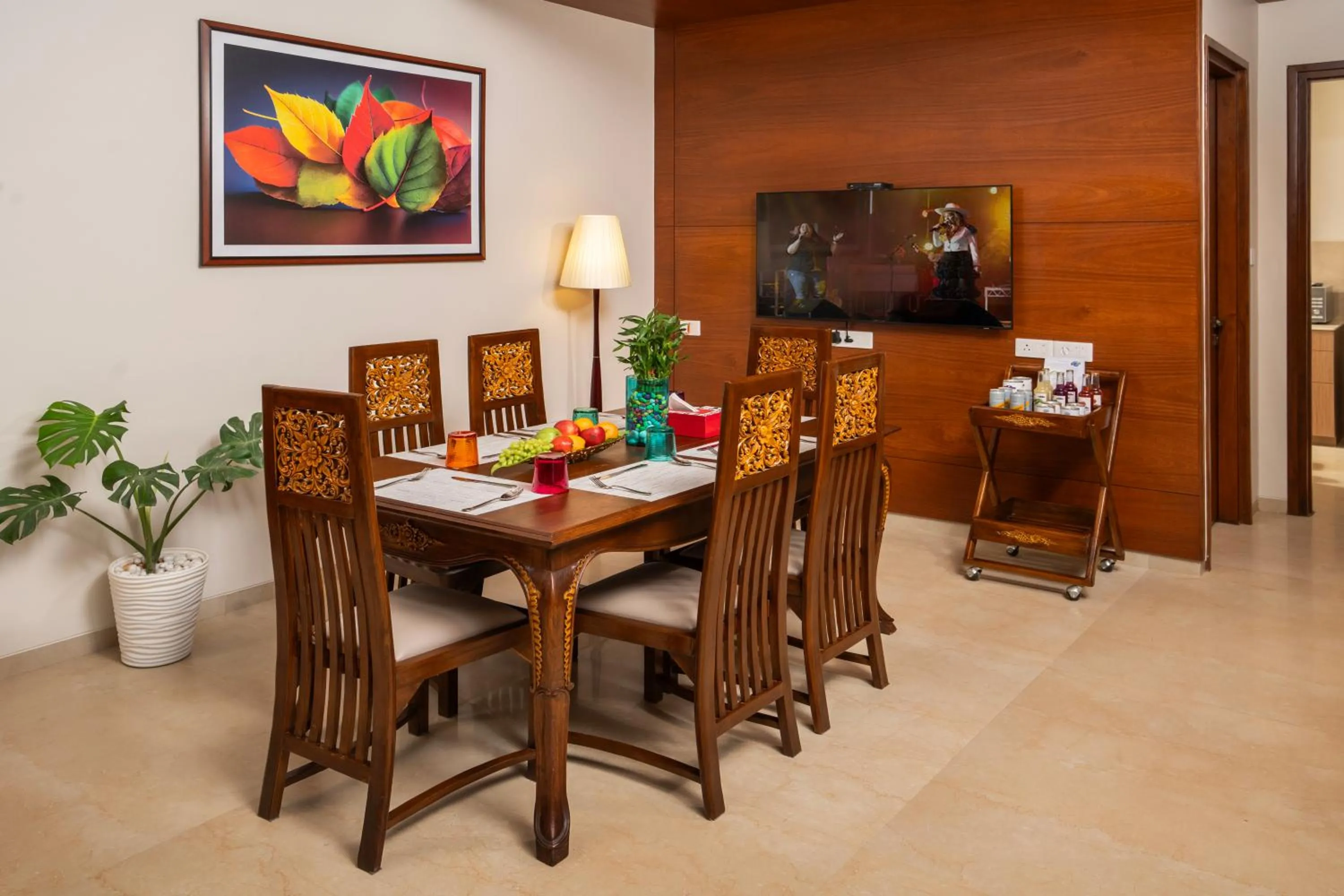 Dining area in Uday Backwater Resort