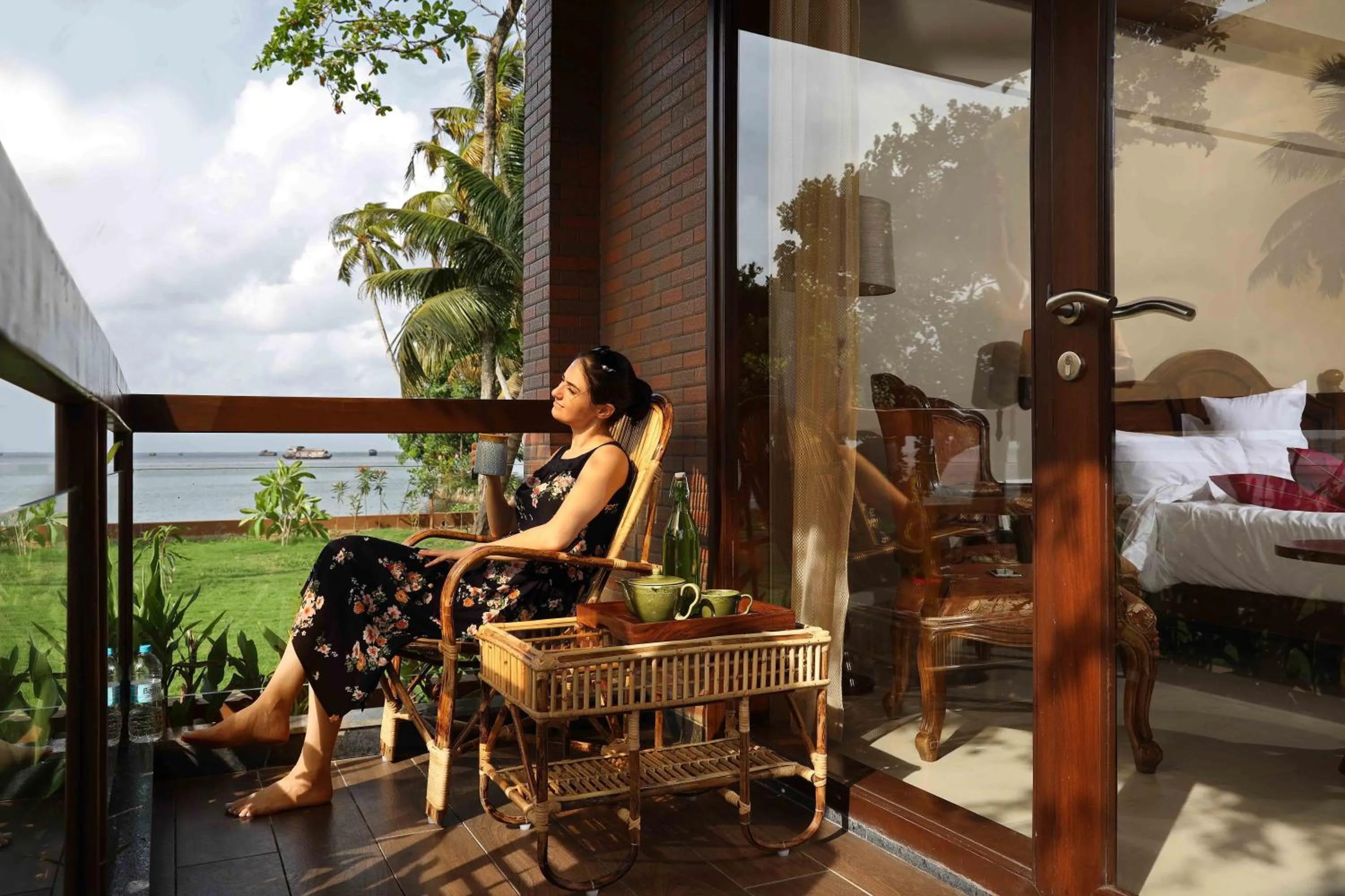 Balcony/Terrace in Uday Backwater Resort